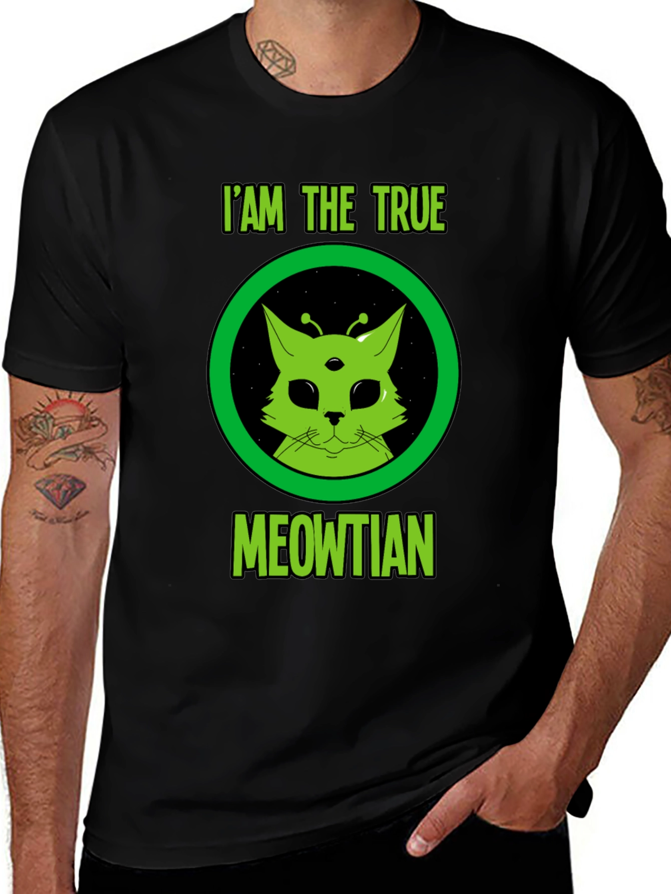 I Am The True Meowtian Alien Cat T-Shirt