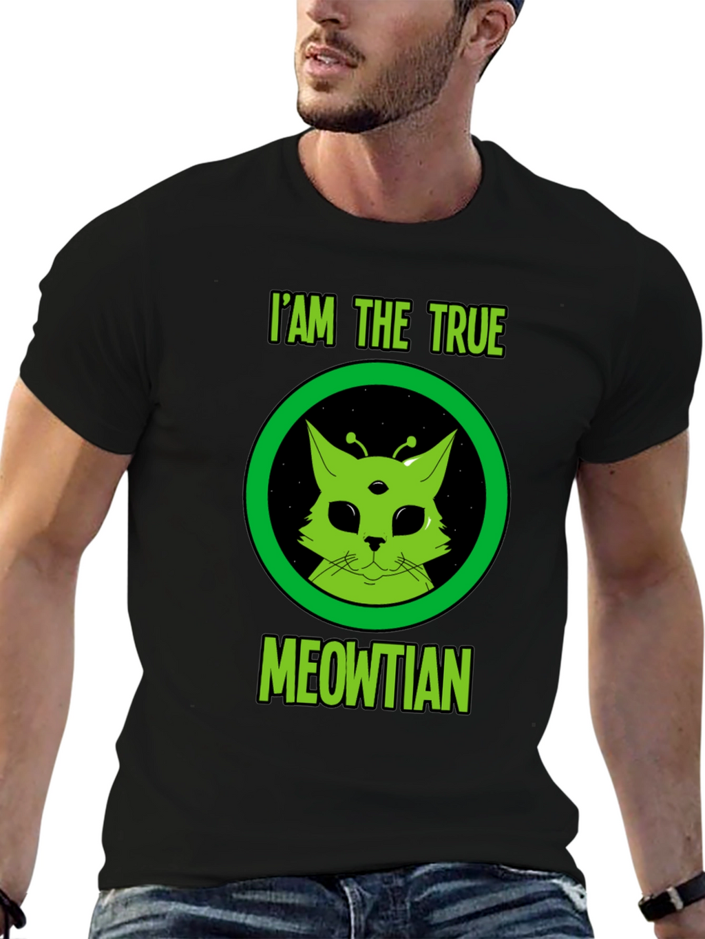 I Am The True Meowtian Alien Cat T-Shirt