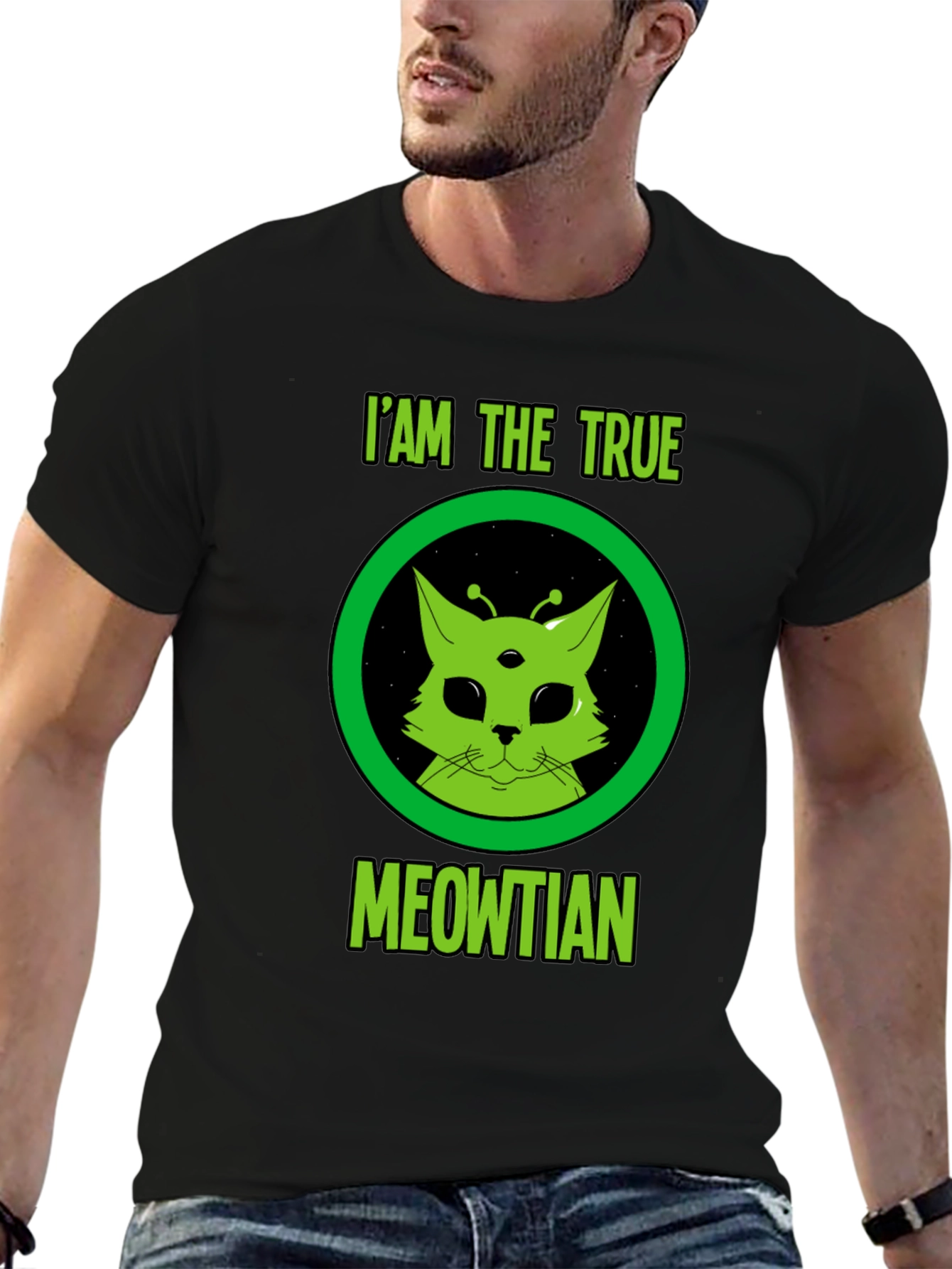 I Am The True Meowtian Alien Cat T-Shirt