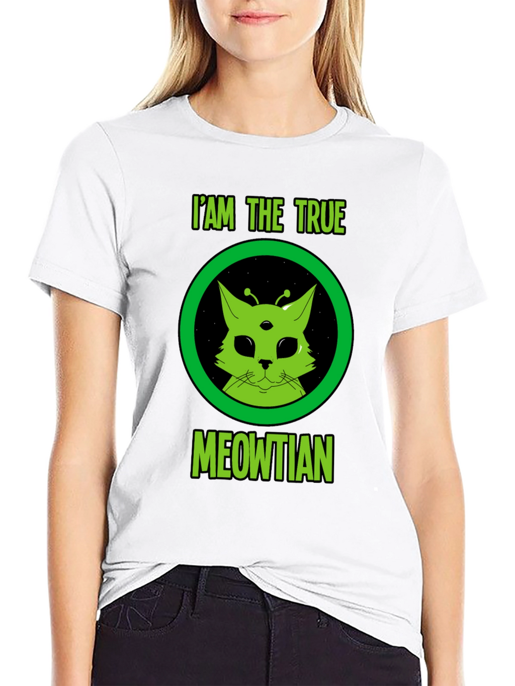 I Am The True Meowtian Alien Cat T-Shirt