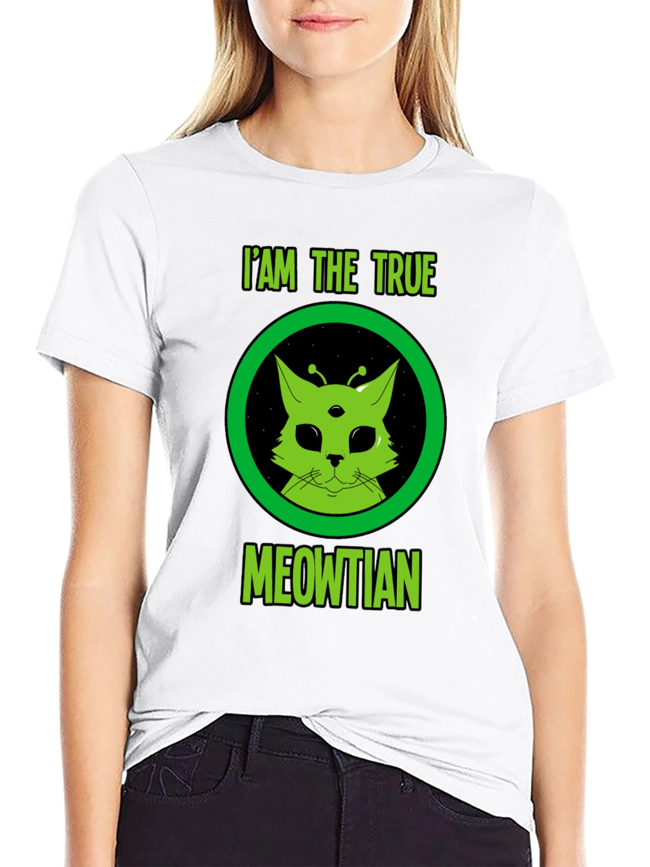 I Am The True Meowtian Alien Cat T-Shirt