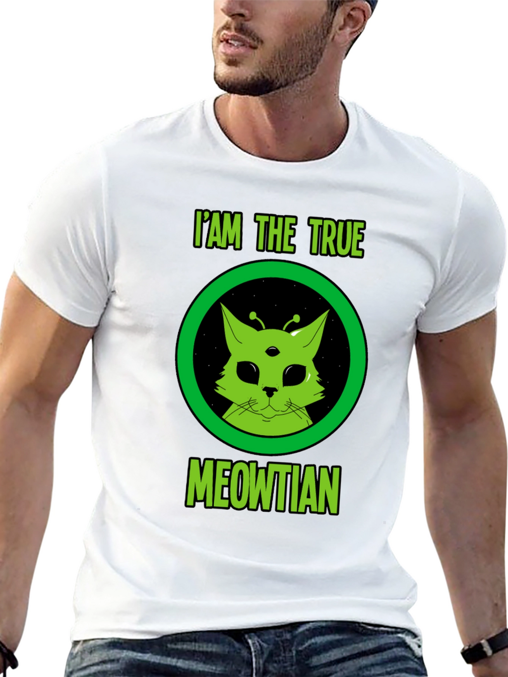 I Am The True Meowtian Alien Cat T-Shirt
