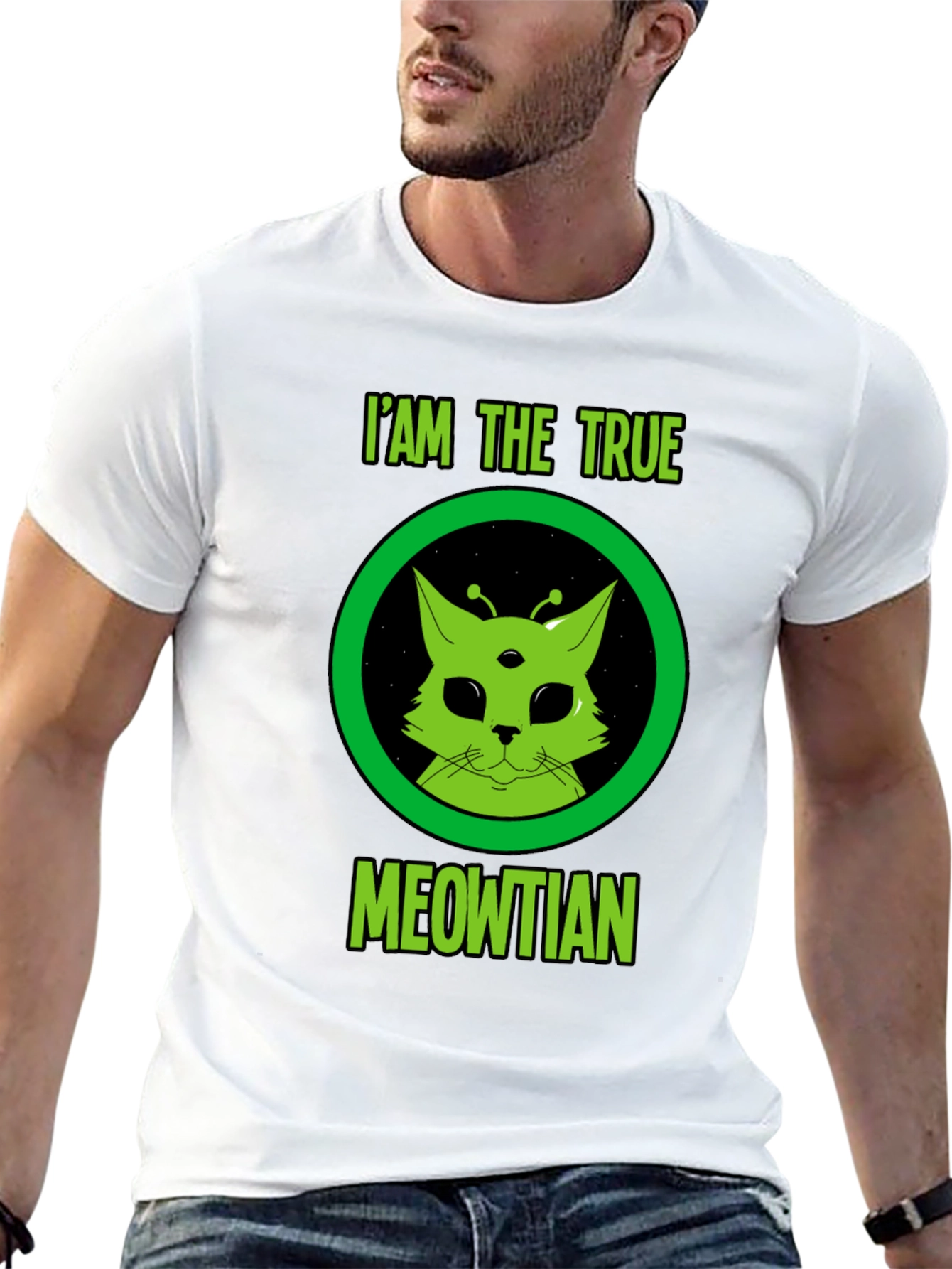 I Am The True Meowtian Alien Cat T-Shirt
