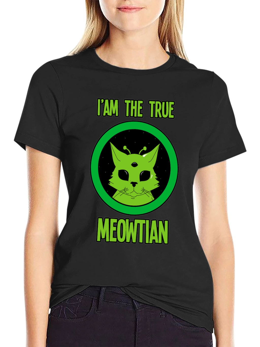 I Am The True Meowtian Alien Cat T-Shirt