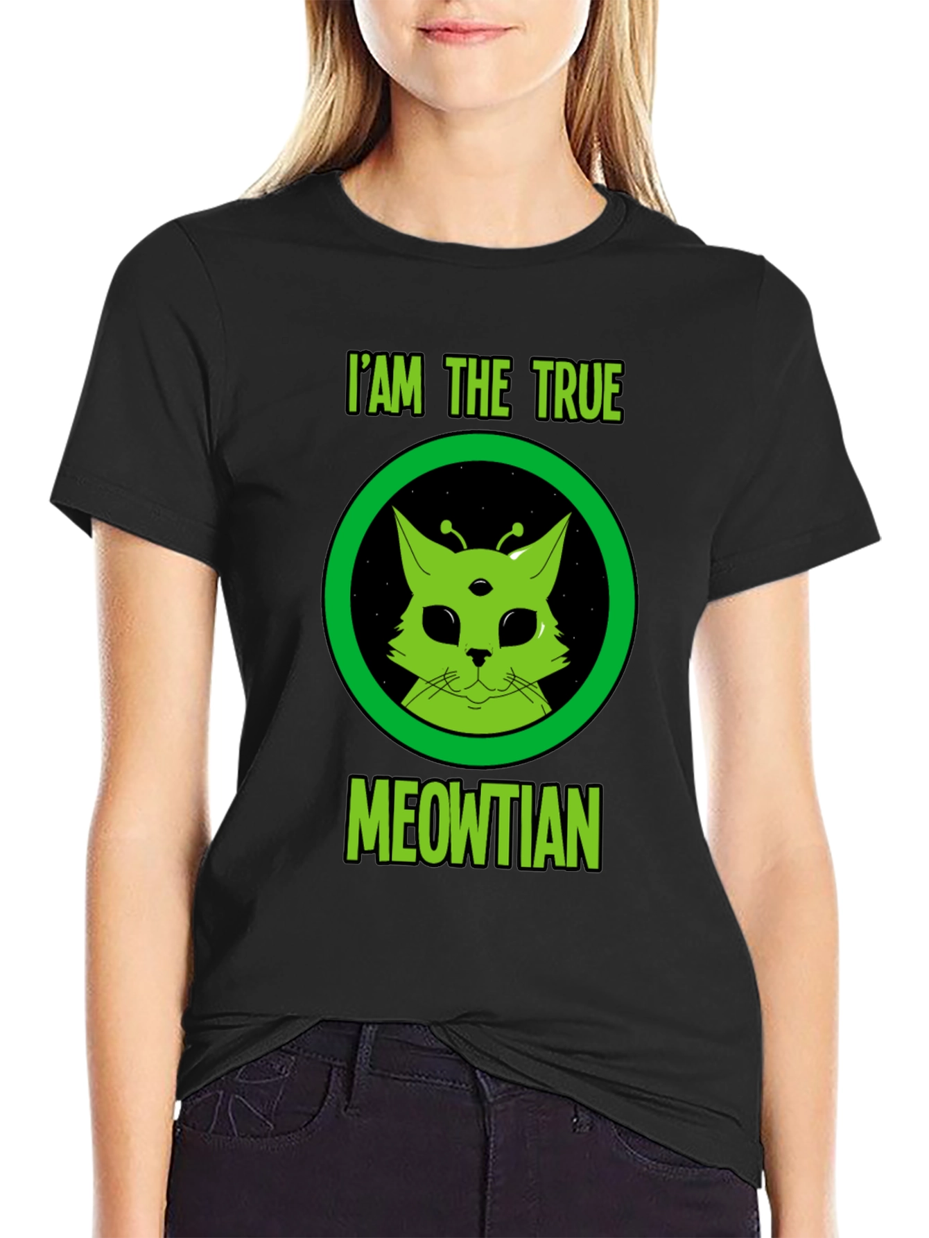 I Am The True Meowtian Alien Cat T-Shirt