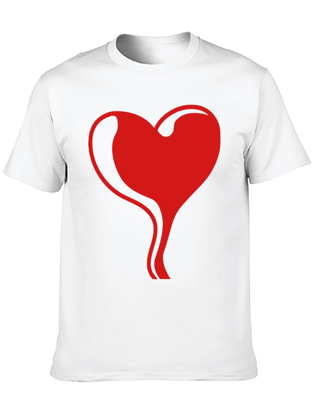 Heart Flow Graphic Tee - Stylish Black T-Shirt