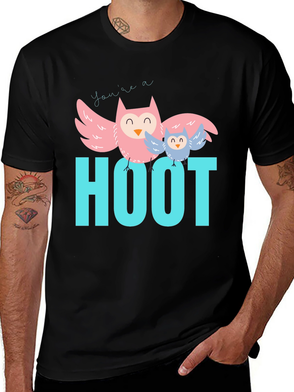 Youre a Hoot Graphic Tee - Owl Design