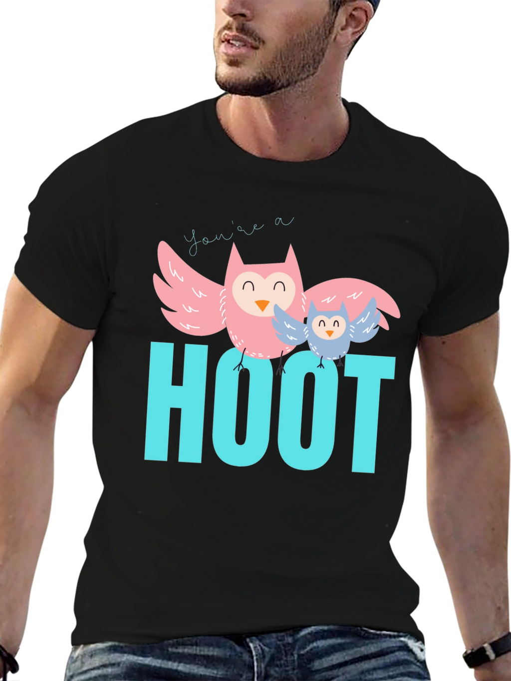 Youre a Hoot Graphic Tee - Owl Design