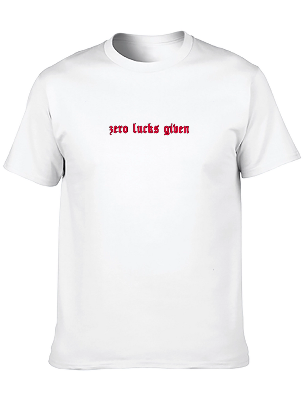 Zero Lucks Given Black Graphic Tee