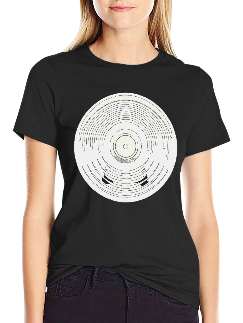 Retro Record Design T-Shirt