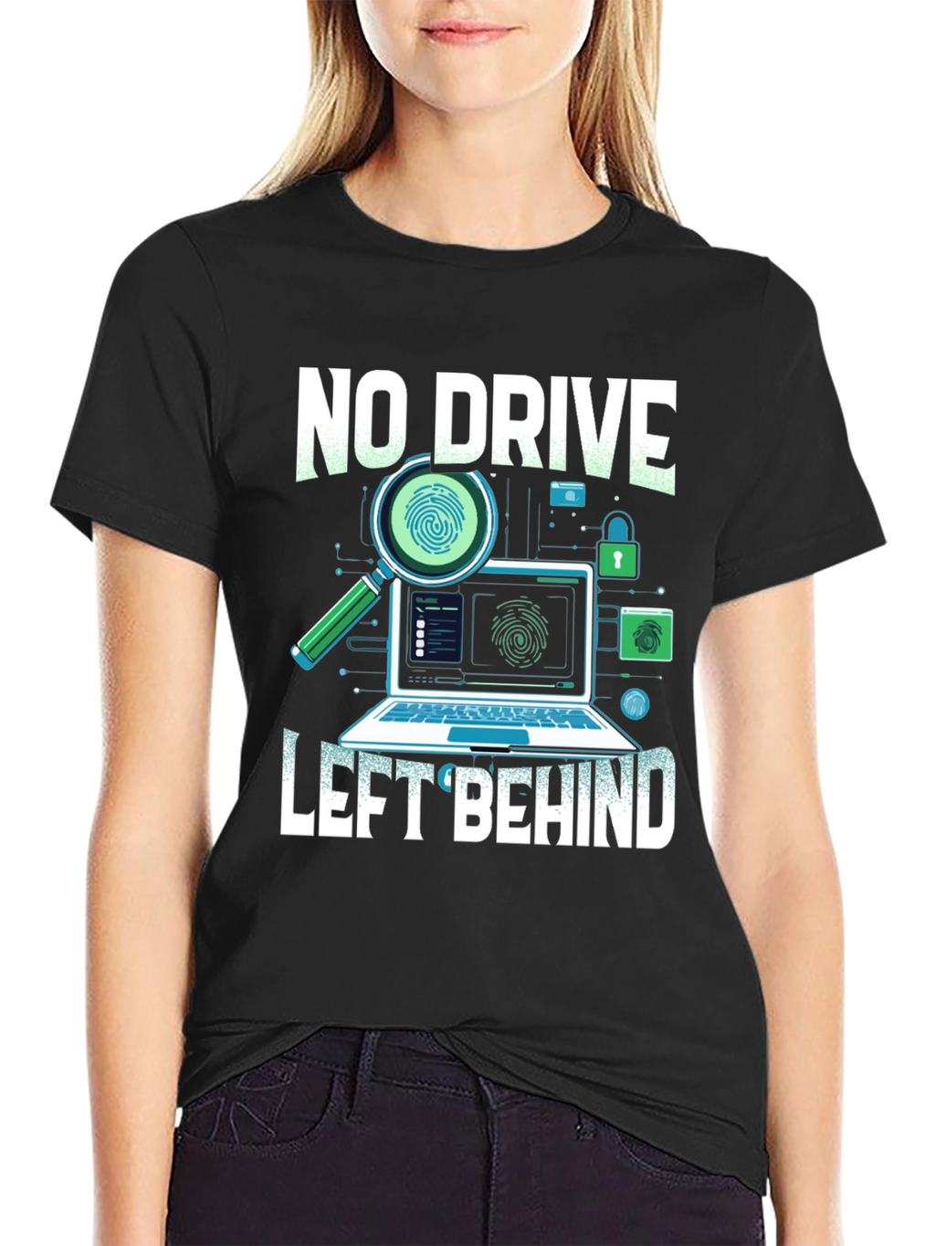No Drive Left Behind T-Shirt - Cybersecurity Design