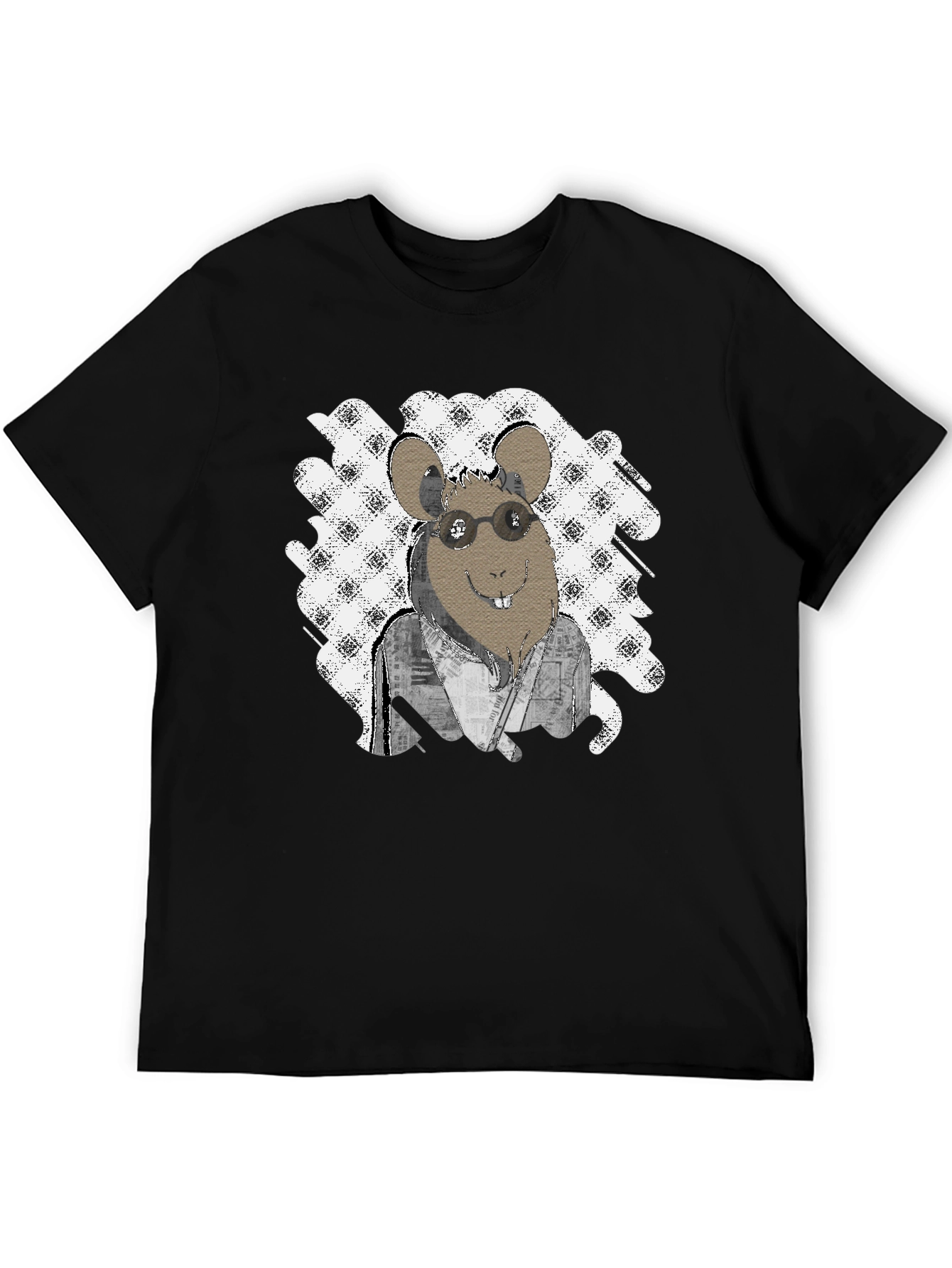 Rat with Glasses T-Shirt - Unique Graphic Tee