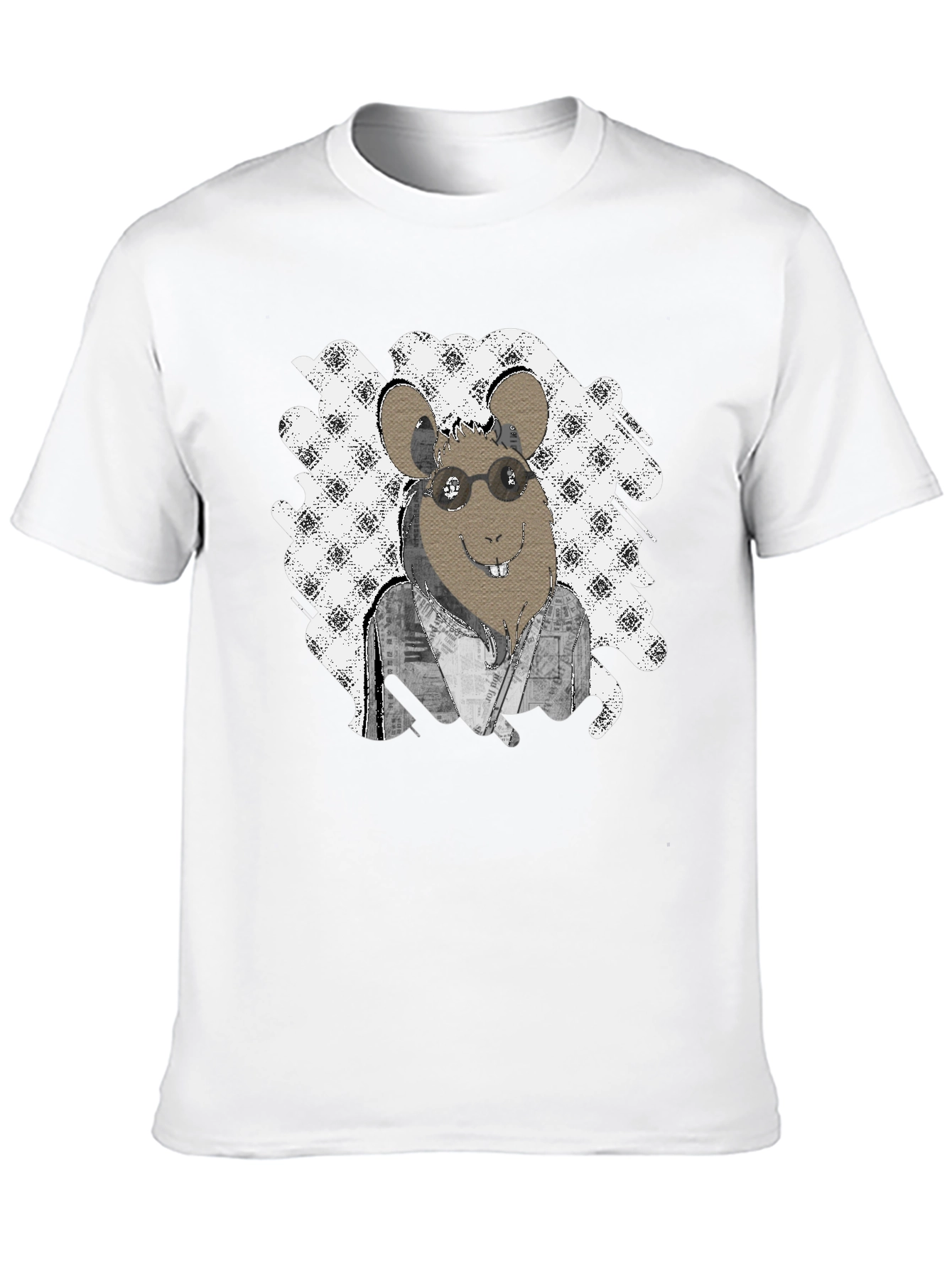 Rat with Glasses T-Shirt - Unique Graphic Tee
