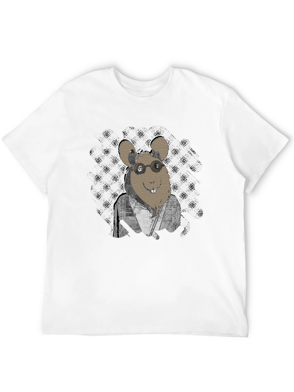 Rat with Glasses T-Shirt - Unique Graphic Tee