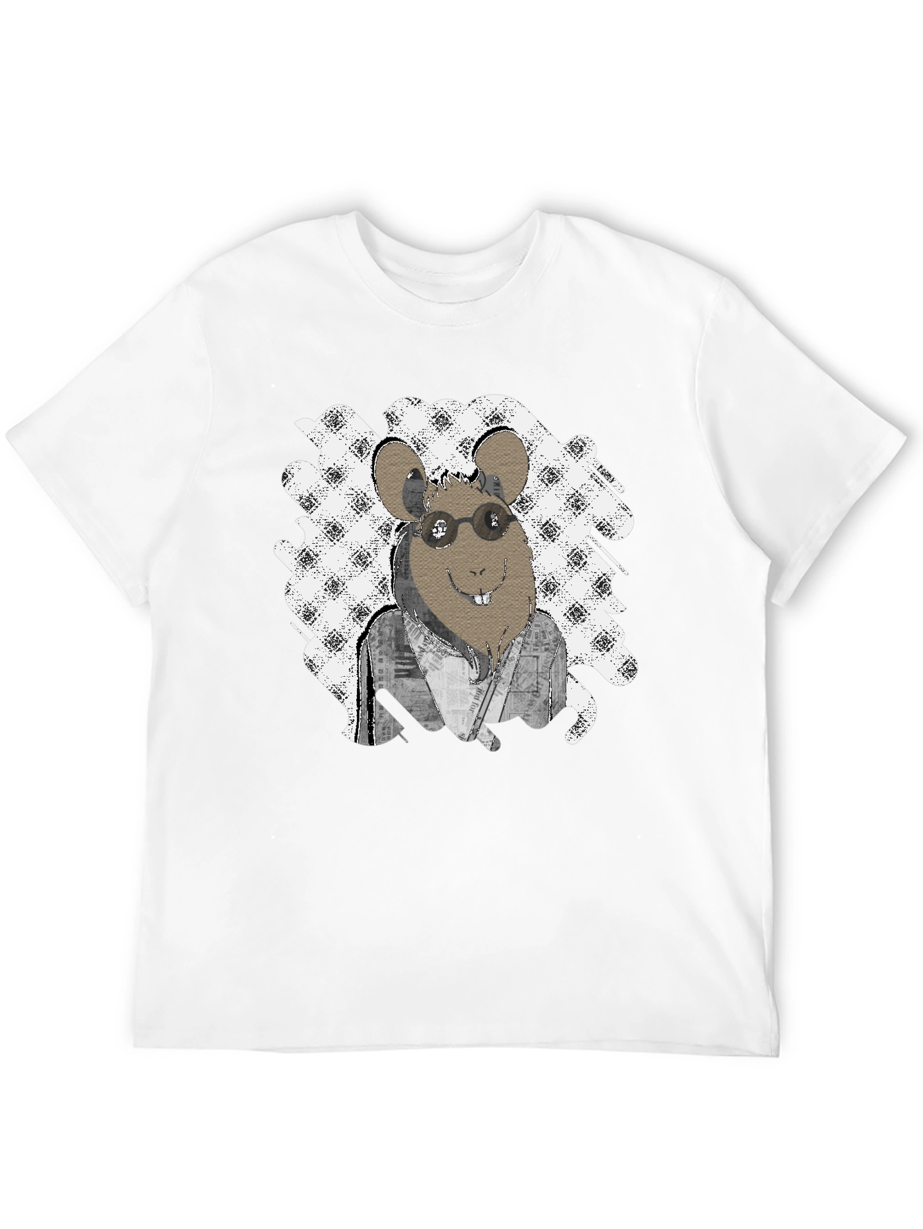 Rat with Glasses T-Shirt - Unique Graphic Tee