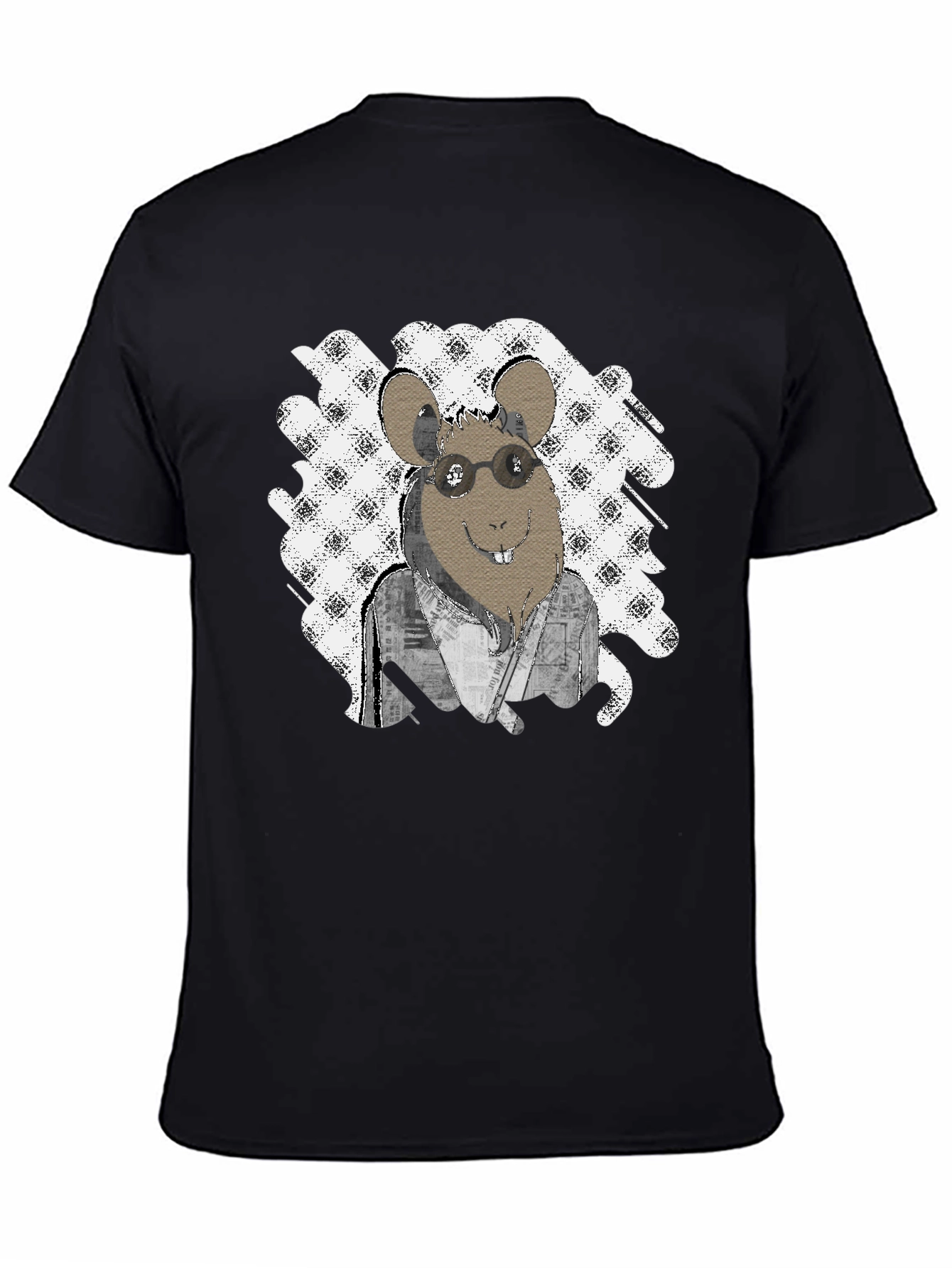 Rat with Glasses T-Shirt - Unique Graphic Tee
