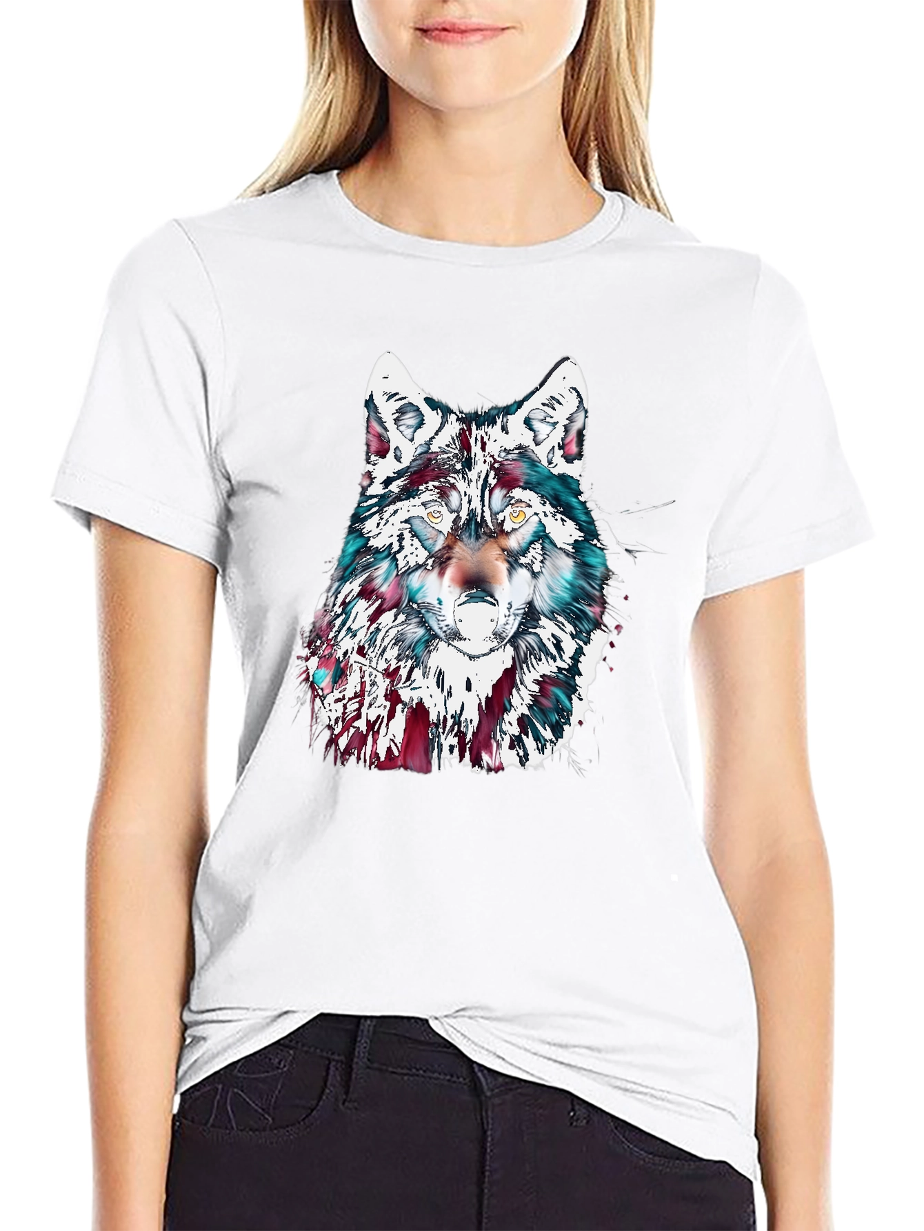 Wolf Graphic Tee - Mens Black T-Shirt