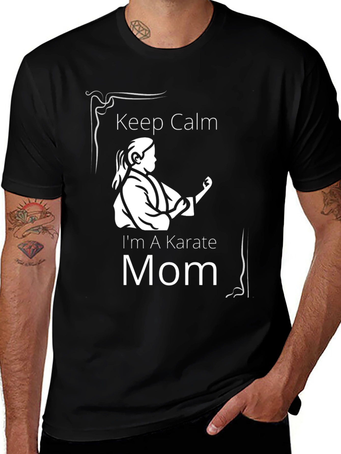 Karate Mom T-Shirt - Keep Calm Martial Arts Tee