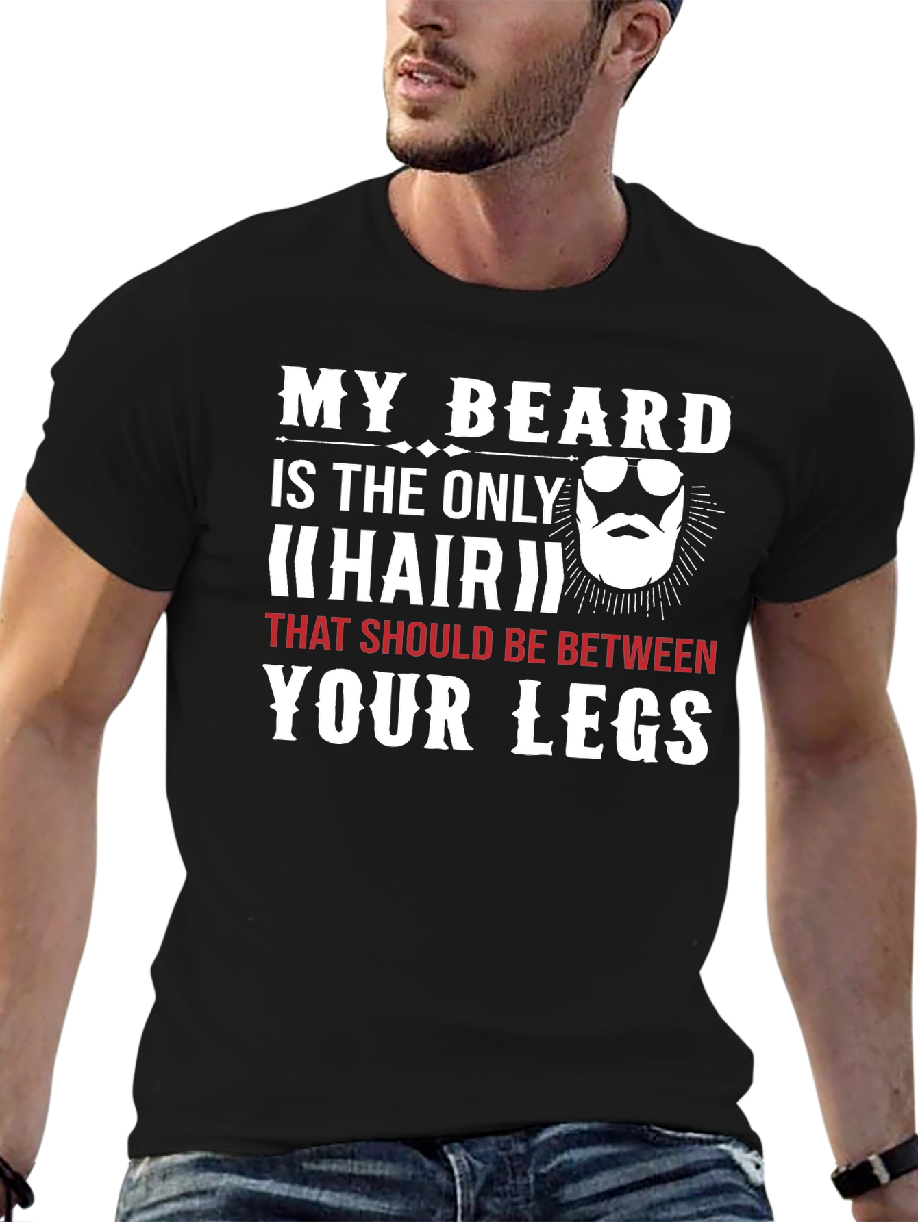 Funny Beard Graphic Tee
