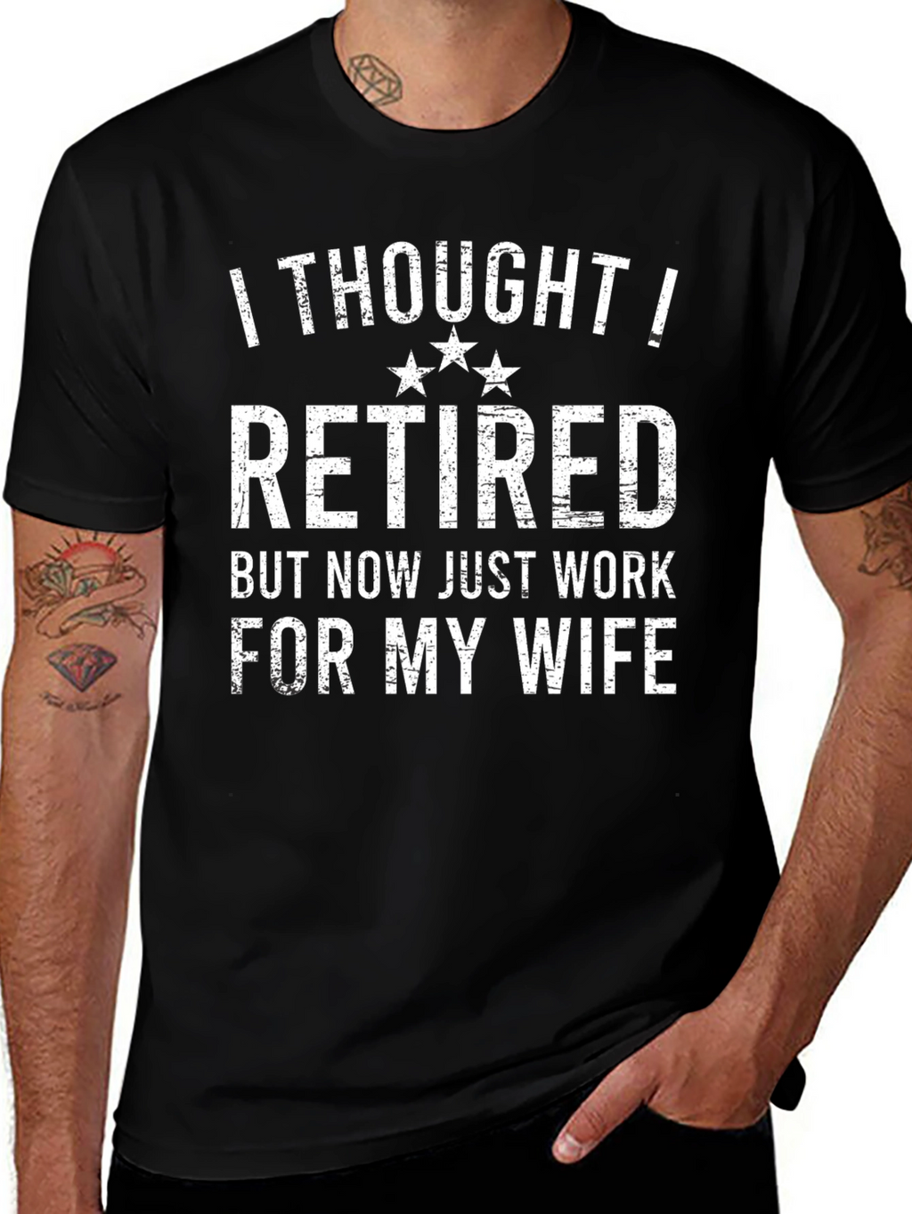 Retired? Mens Funny Graphic T-Shirt