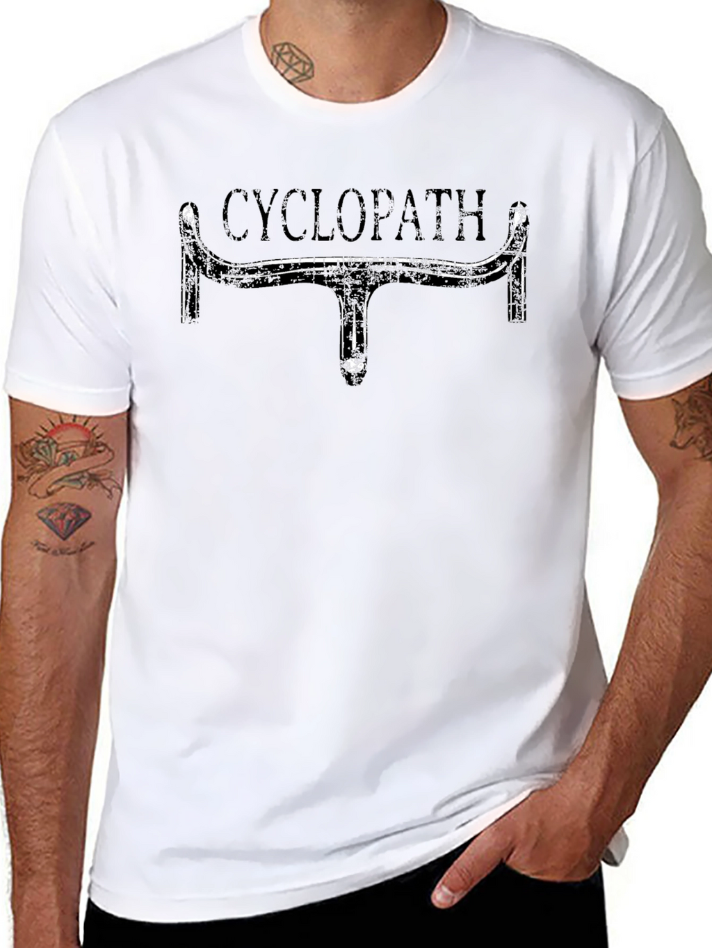 Cyclopath Bike Handlebar Graphic T-Shirt