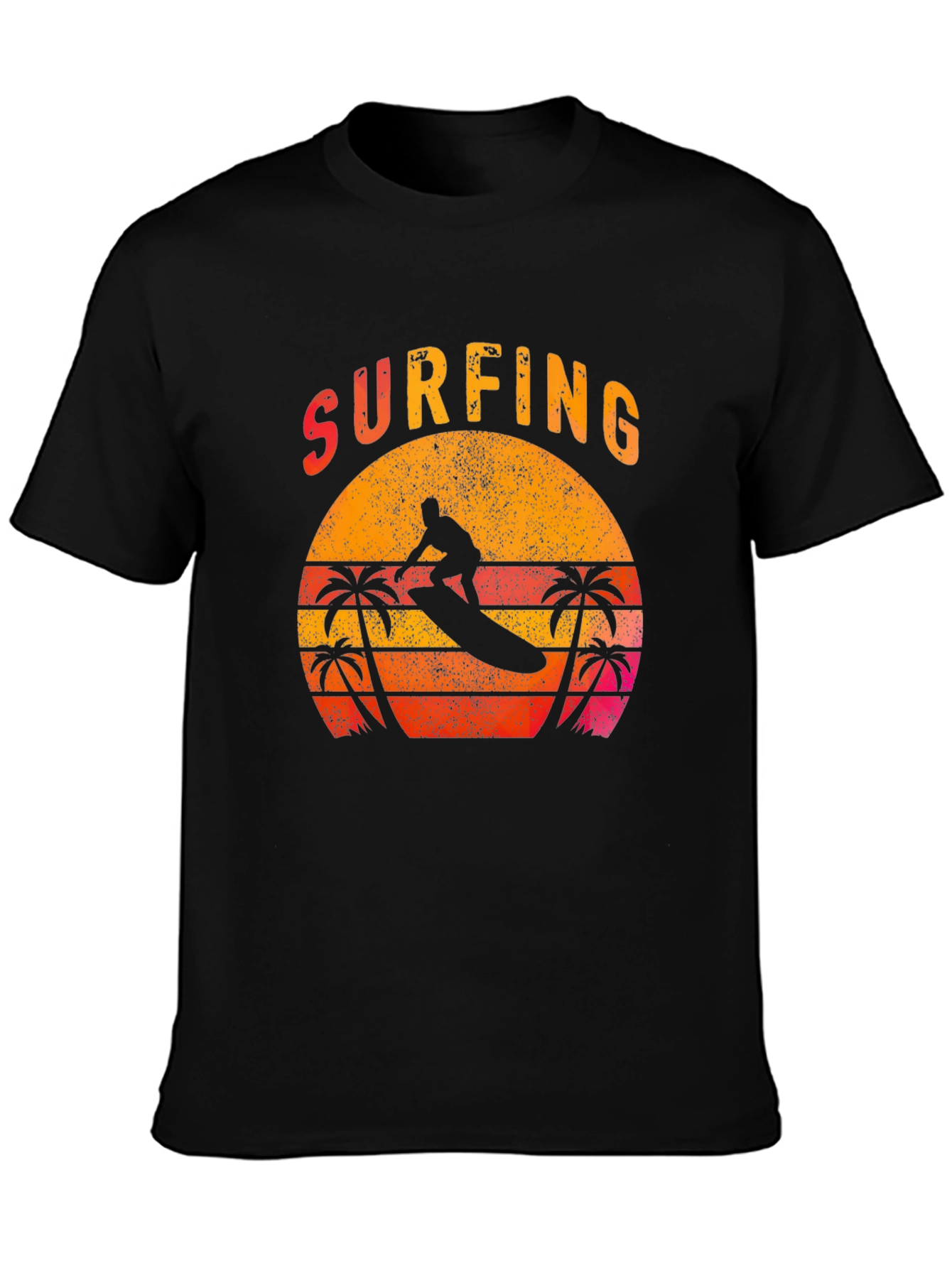 Vintage Surfing Sunset Graphic Tee