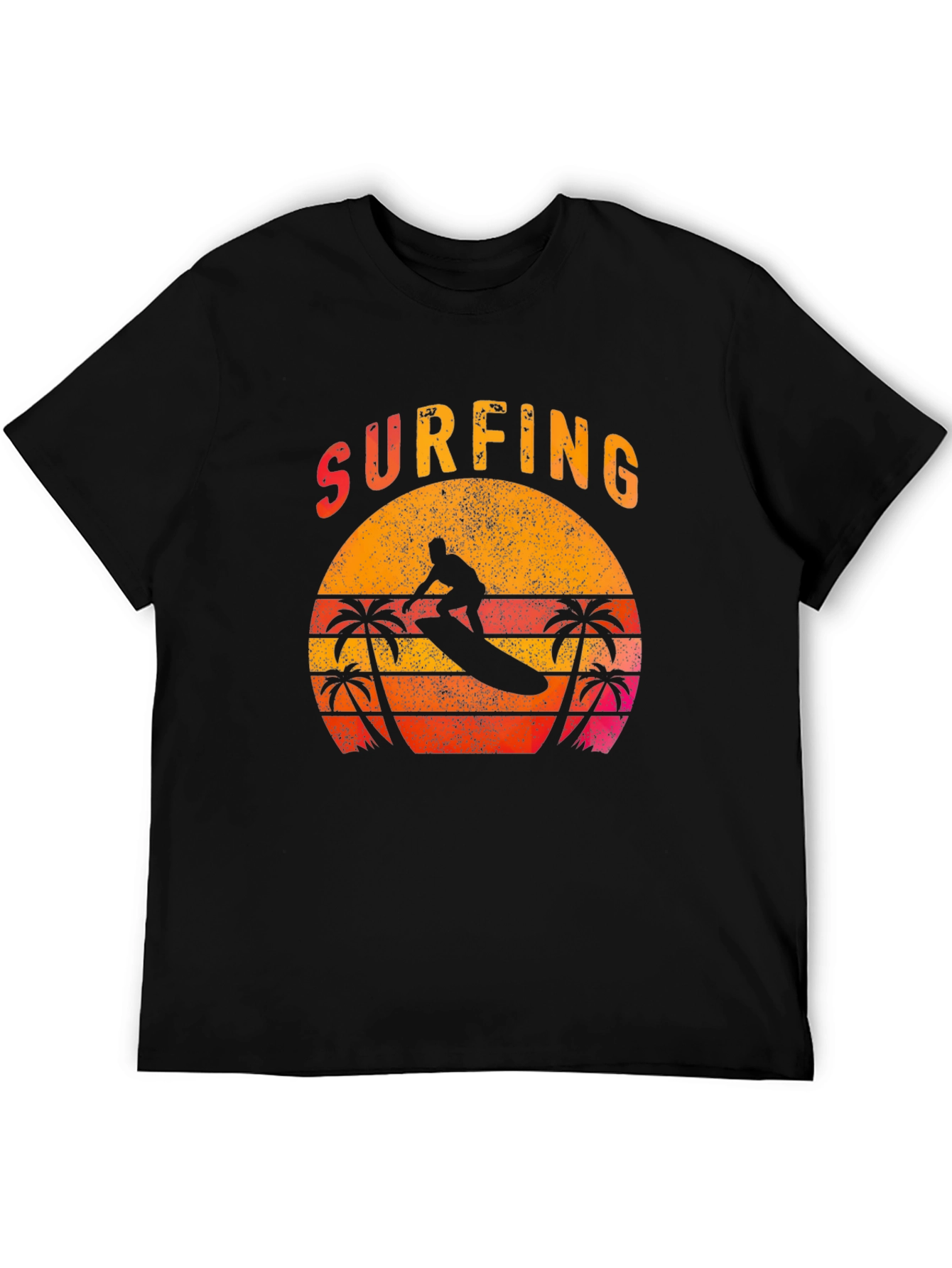 Vintage Surfing Sunset Graphic Tee