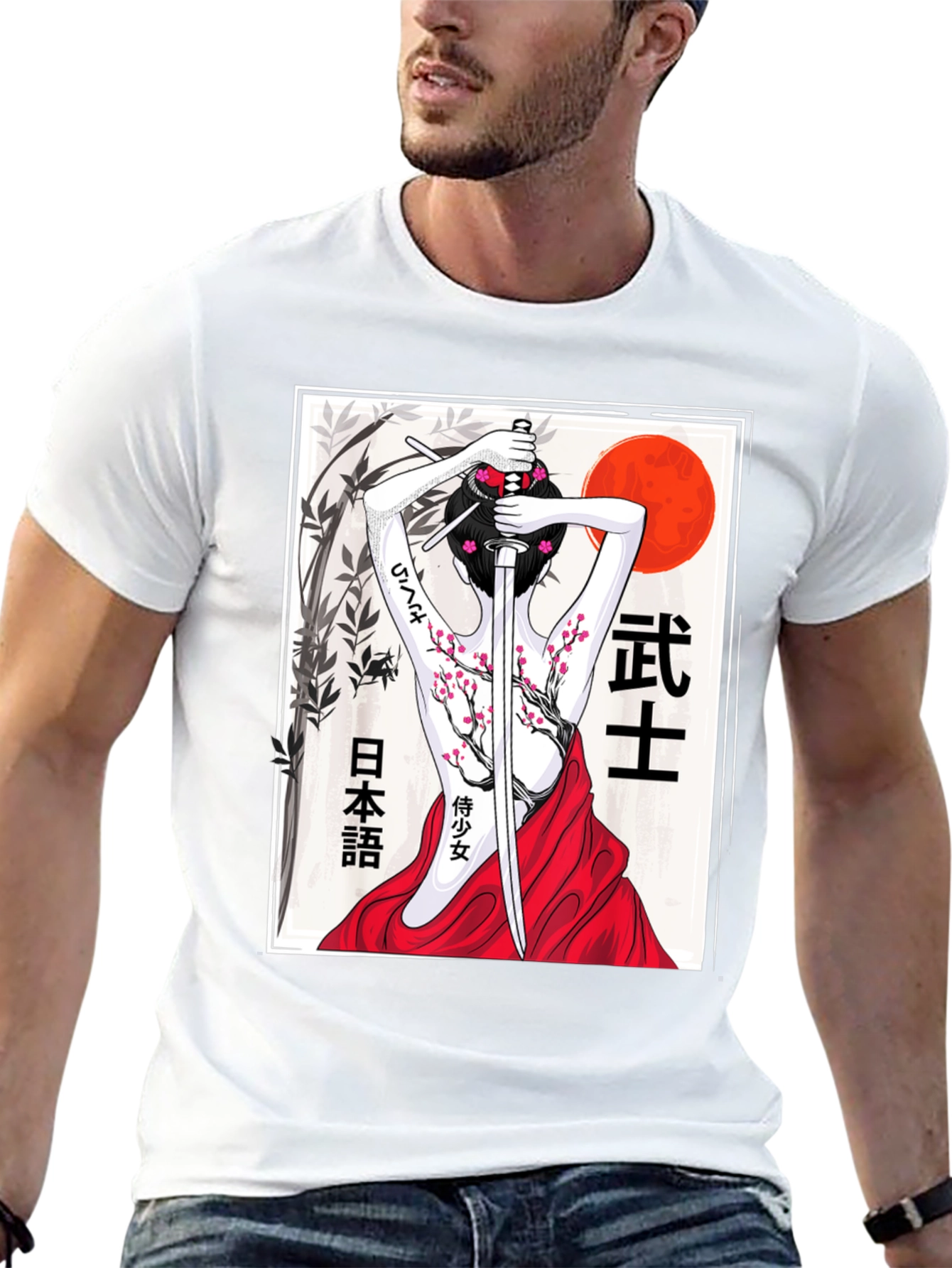 Samurai Woman T-Shirt - Black