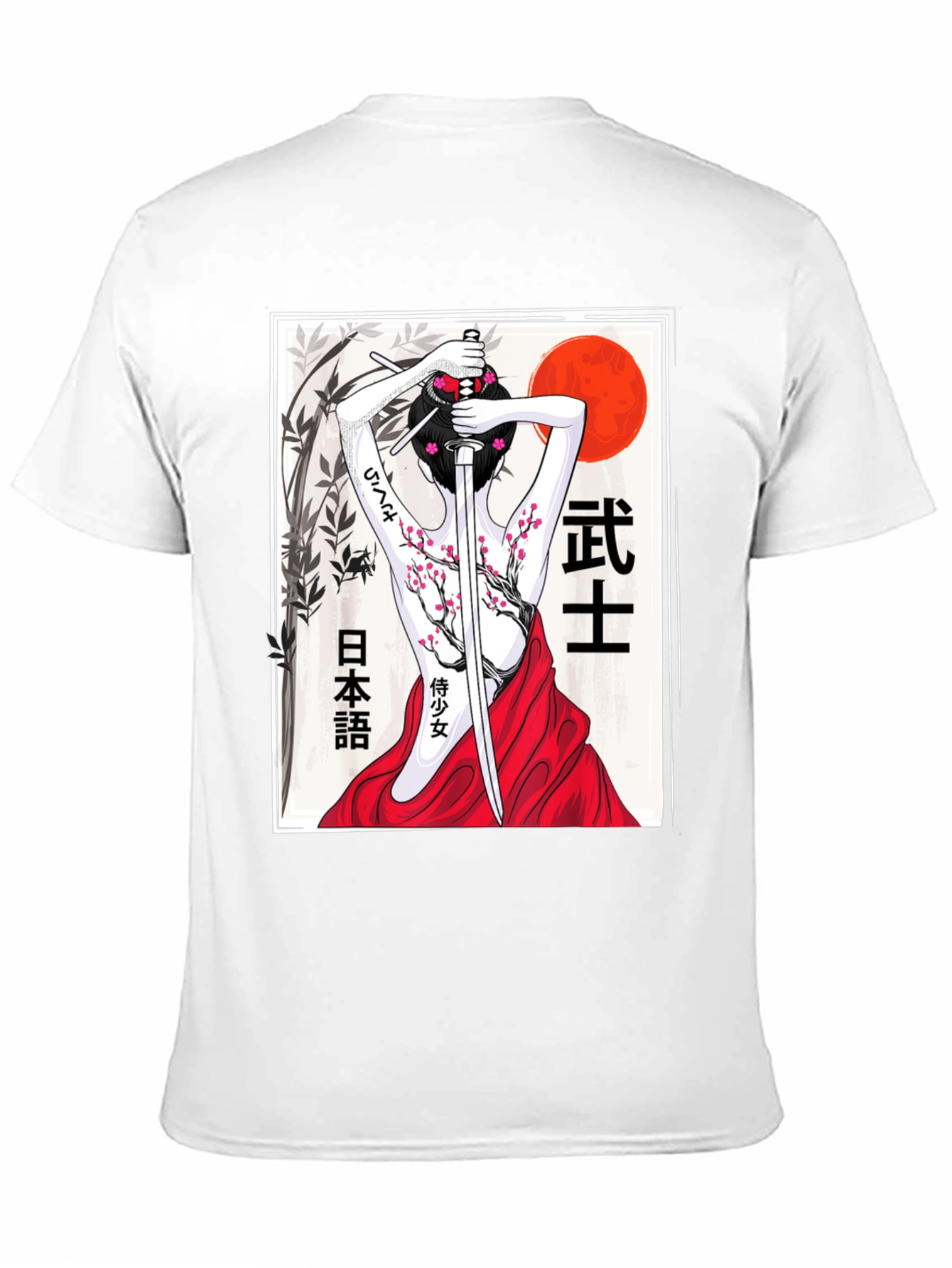 Samurai Woman T-Shirt - Black