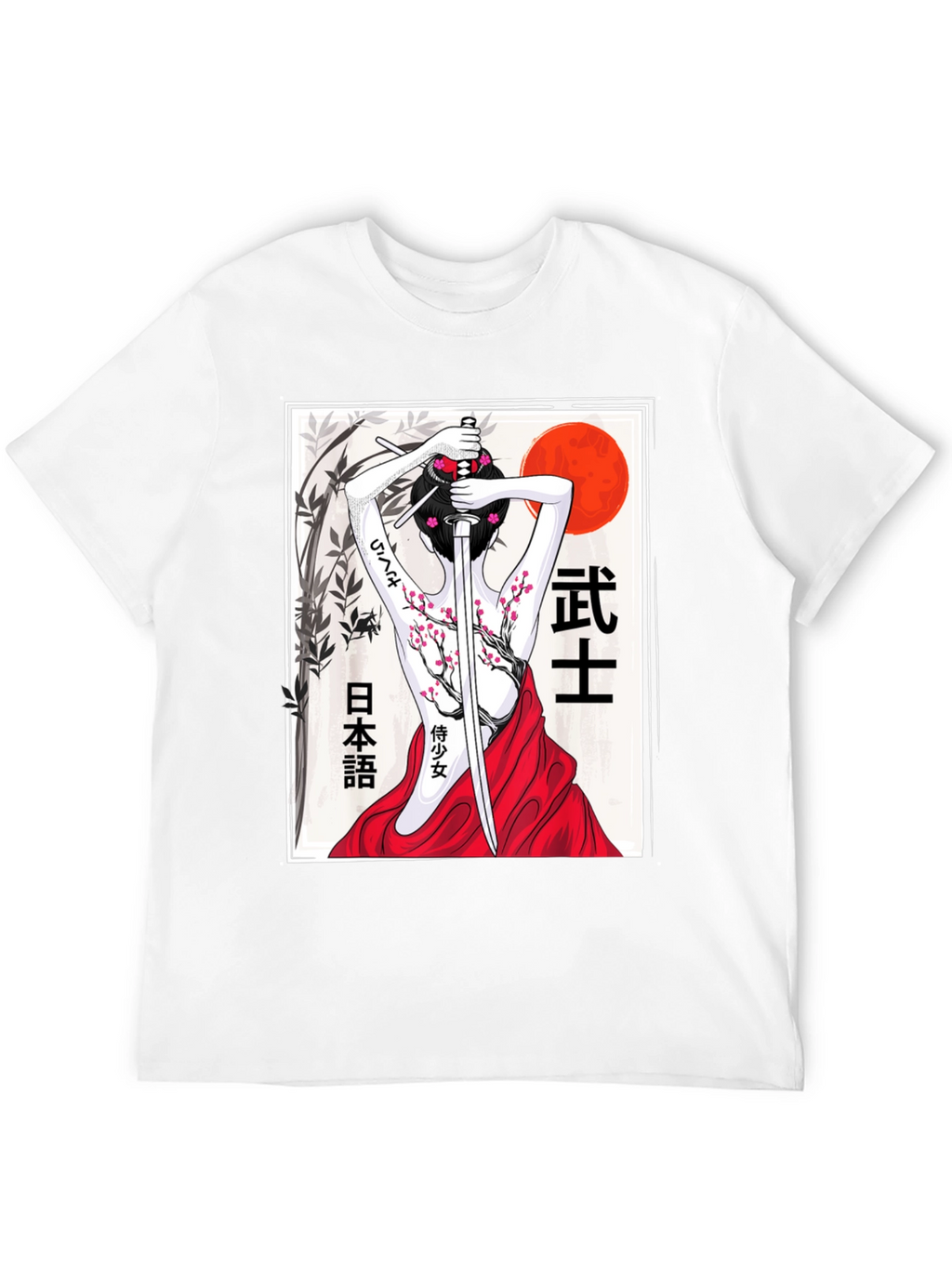 Samurai Woman T-Shirt - Black