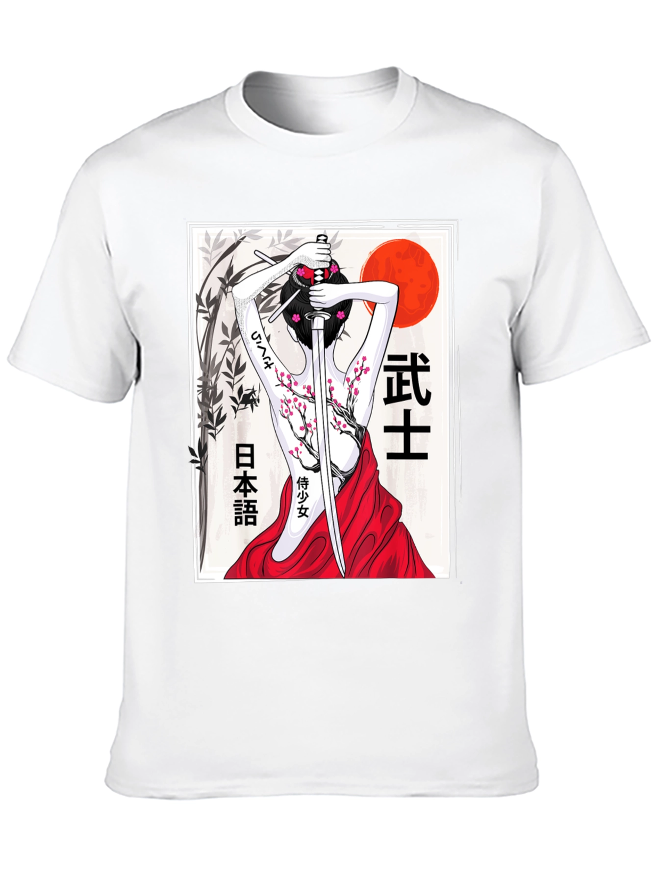 Samurai Woman T-Shirt - Black