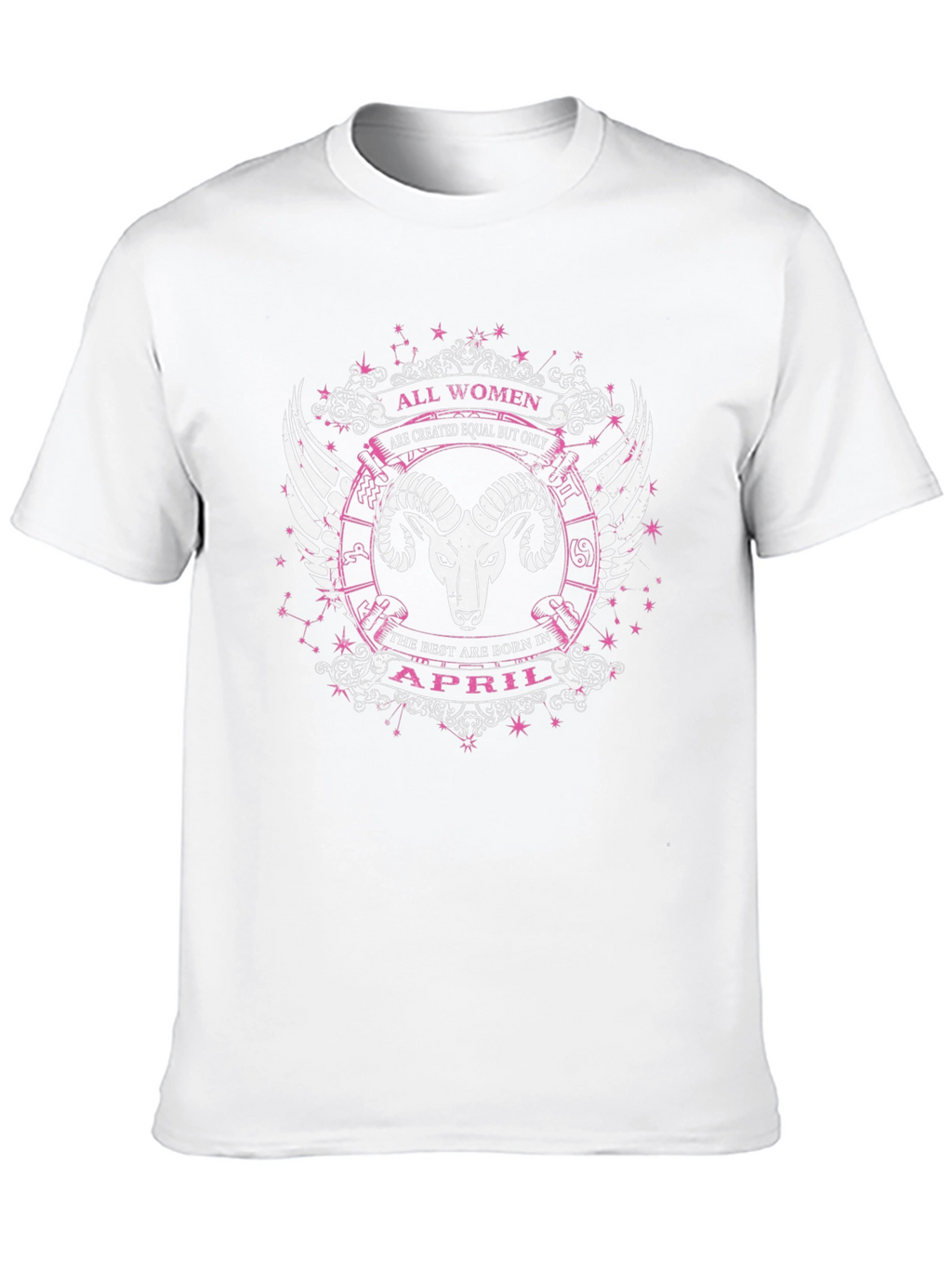 All Women April Aries Zodiac T-Shirt