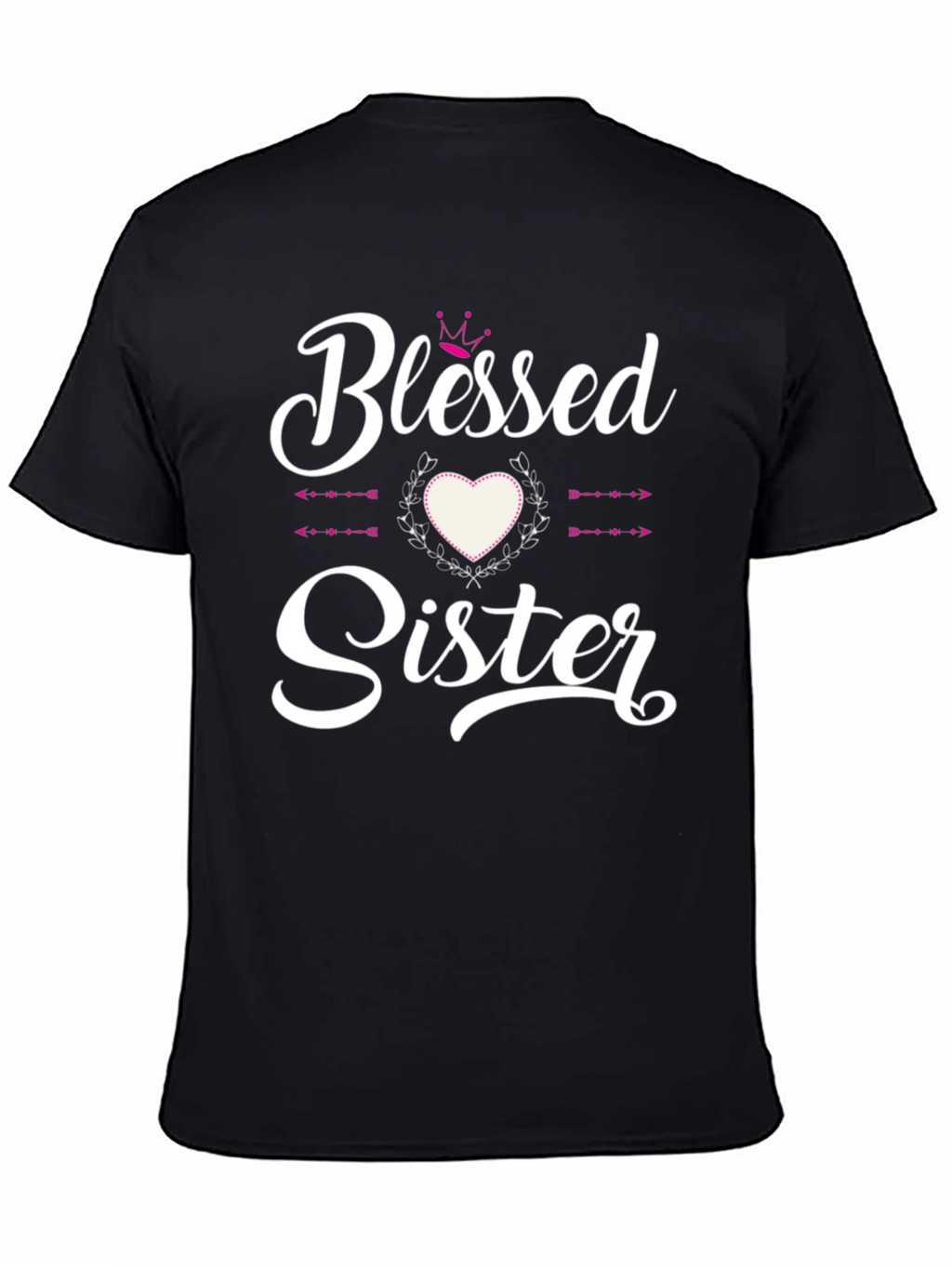 Blessed Sister Graphic Tee - Black