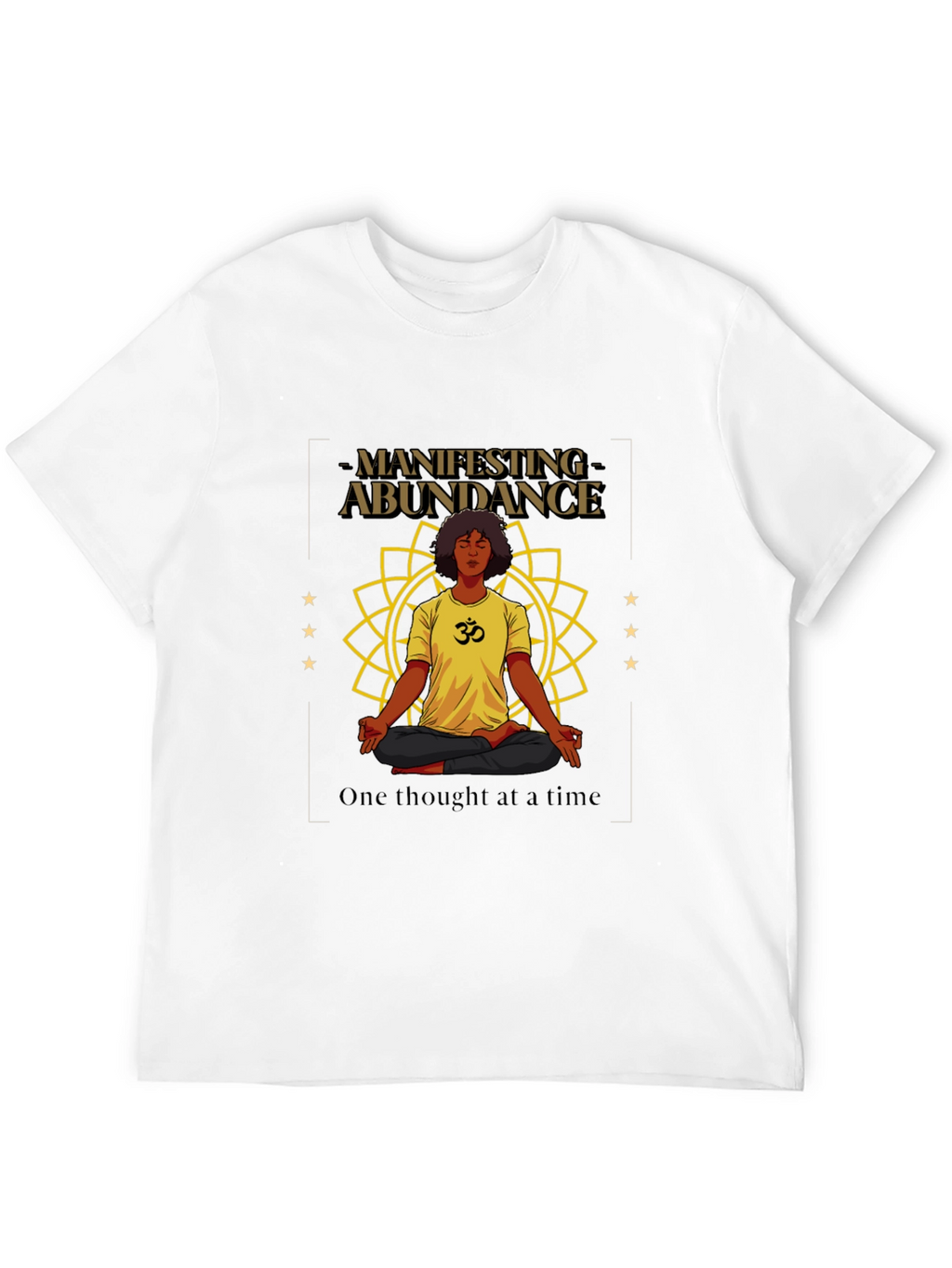 Manifesting Abundance Graphic T-Shirt - Black