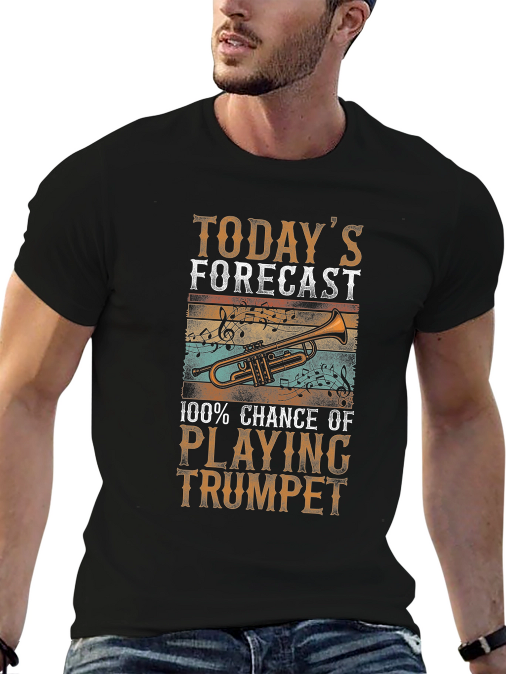 Trumpet Player T-Shirt - Todays Forecast