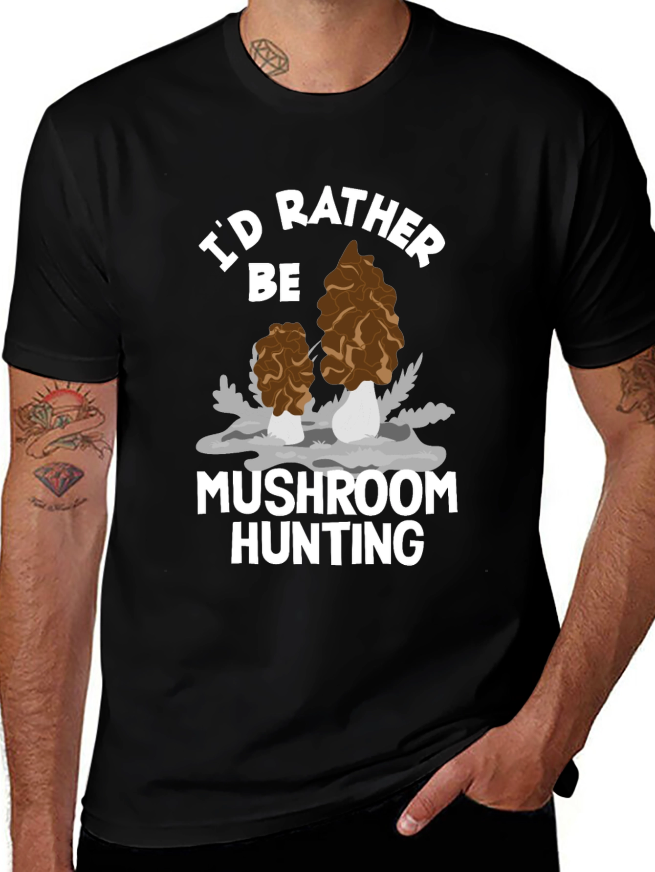 Mushroom Hunting Graphic Tee