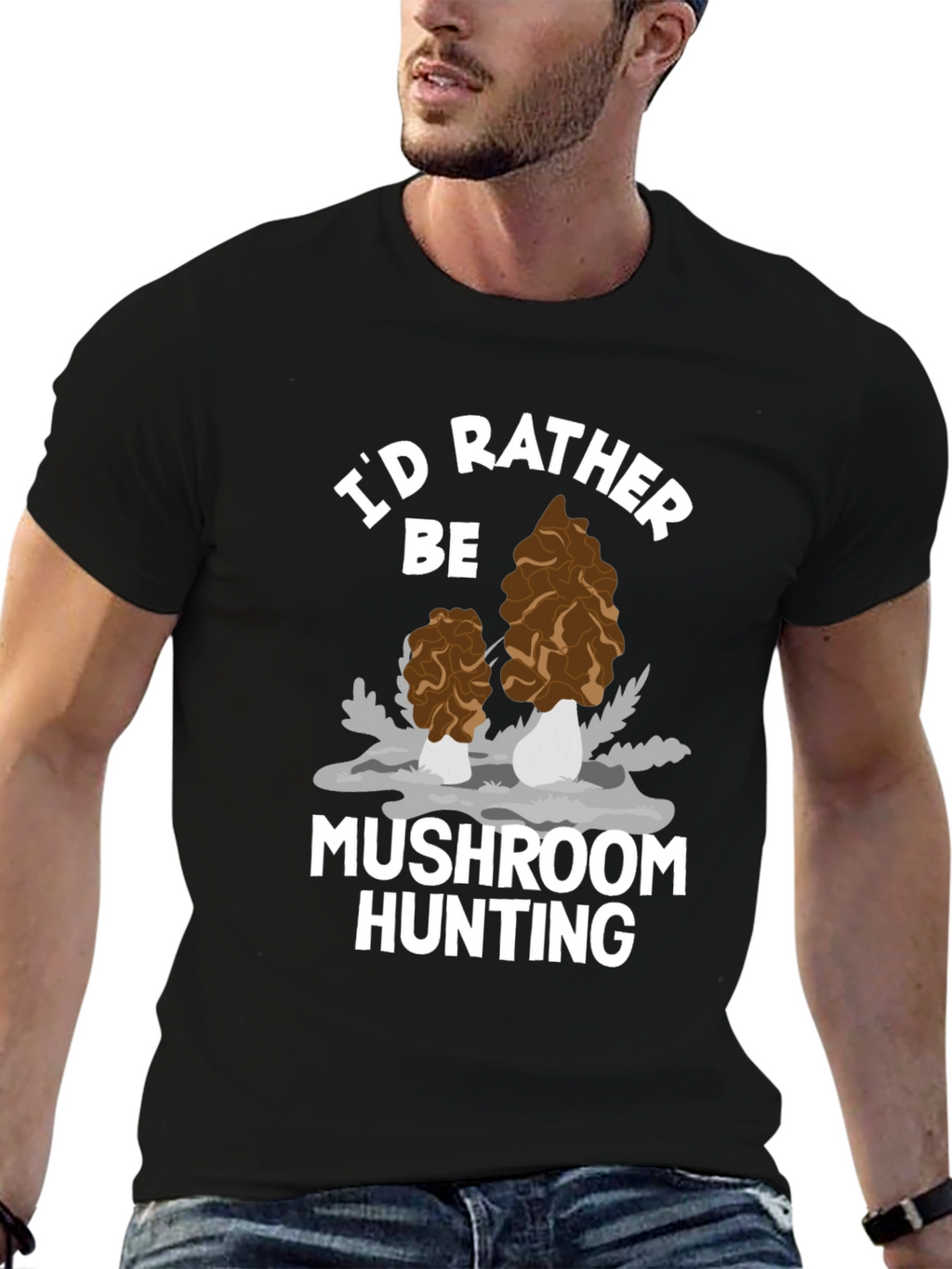 Mushroom Hunting Graphic Tee