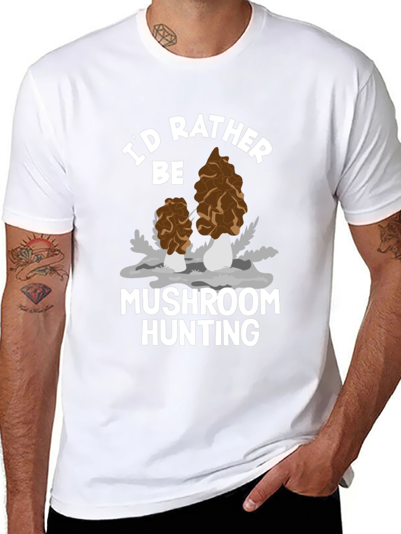 Mushroom Hunting Graphic Tee