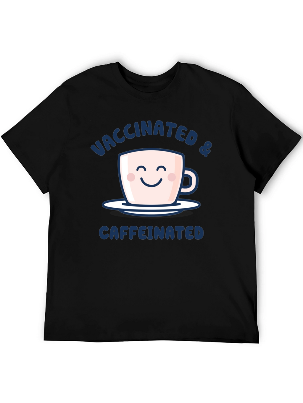 Vaccinated & Caffeinated Graphic Tee - Black