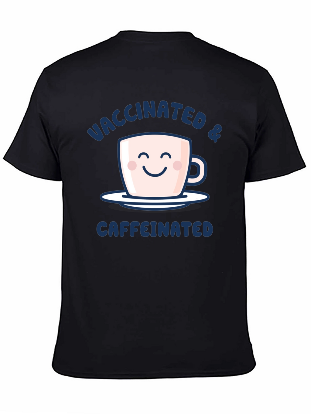 Vaccinated & Caffeinated Graphic Tee - Black
