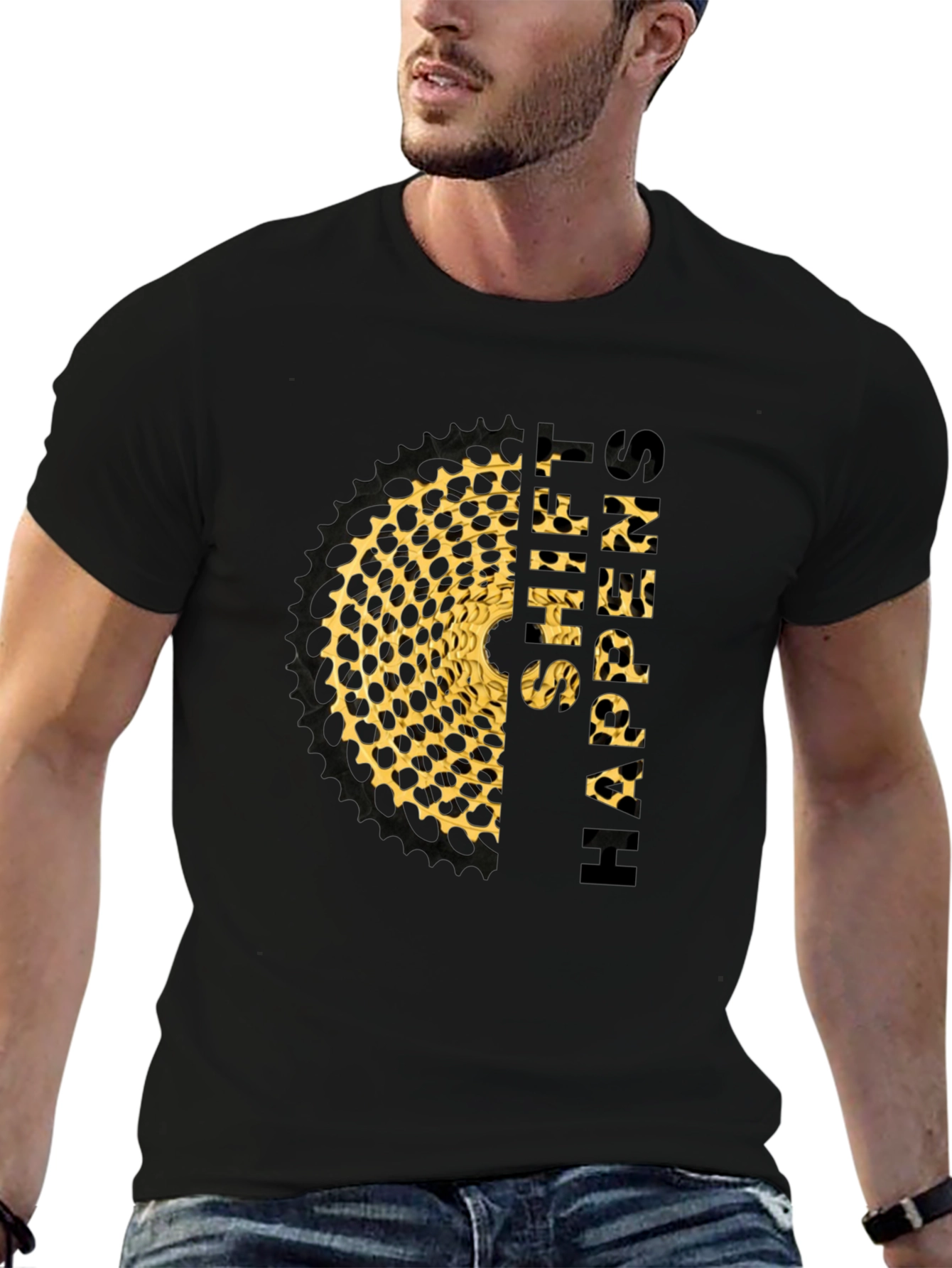 Hyper Shift T-Shirt - Leopard Sprocket Design
