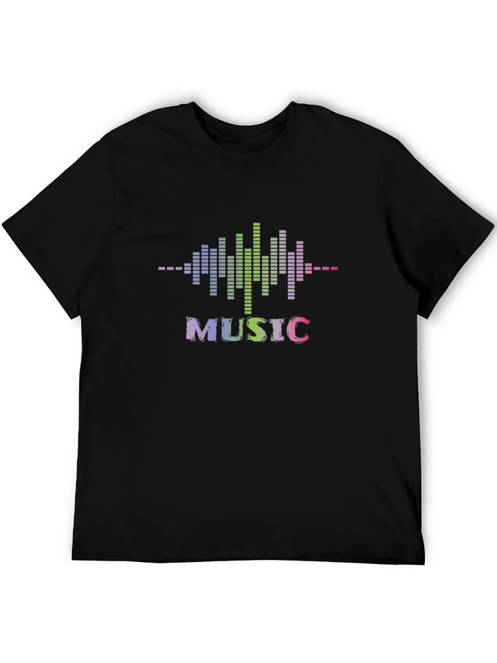 Music Spectrum T-Shirt - Black Graphic Tee