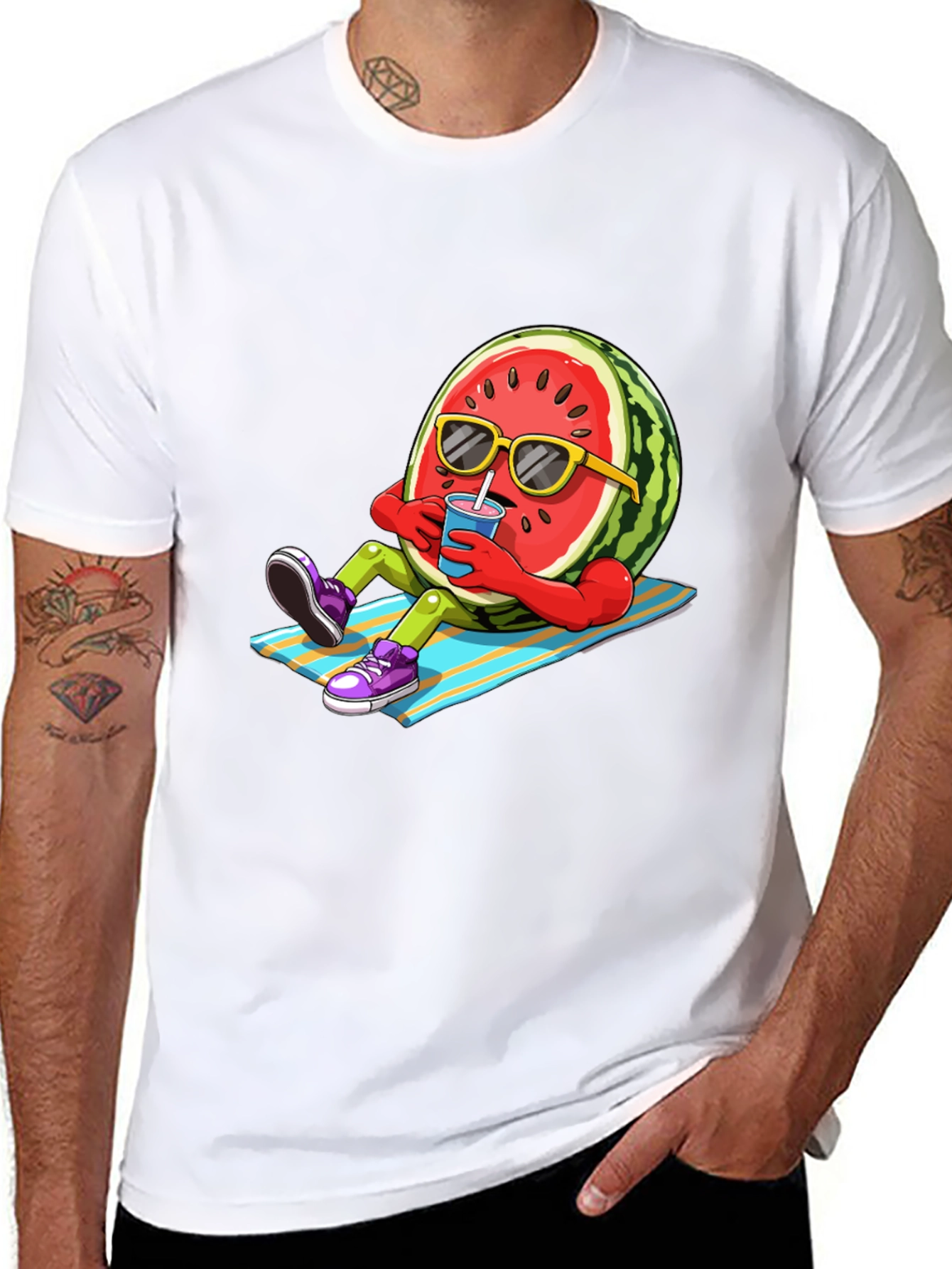 Cool Watermelon T-Shirt - Summer Vibes