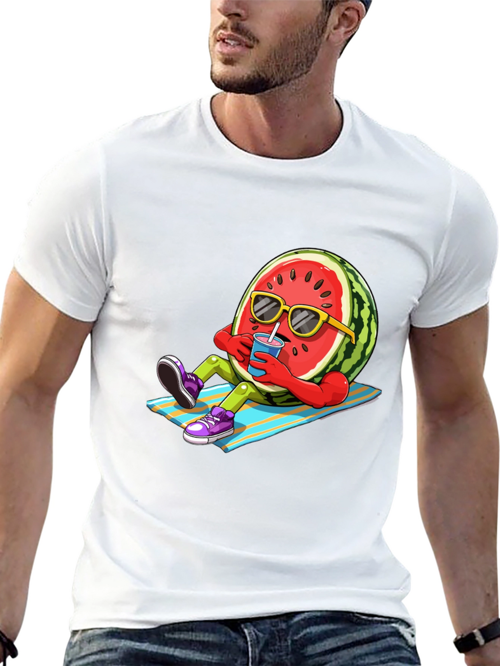Cool Watermelon T-Shirt - Summer Vibes