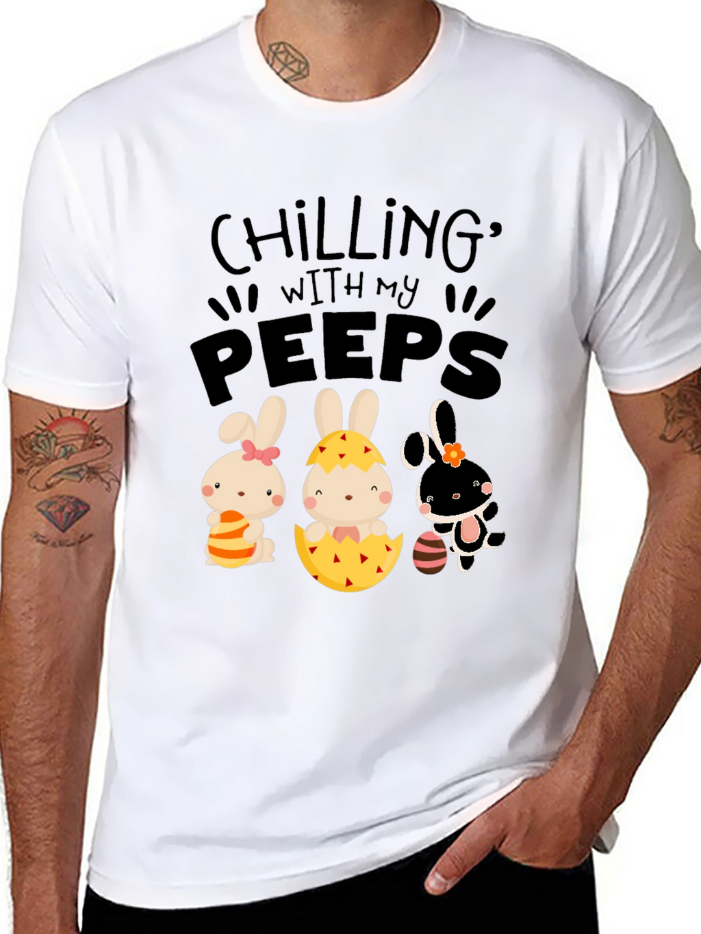 Chilling With My Peeps Easter T-Shirt