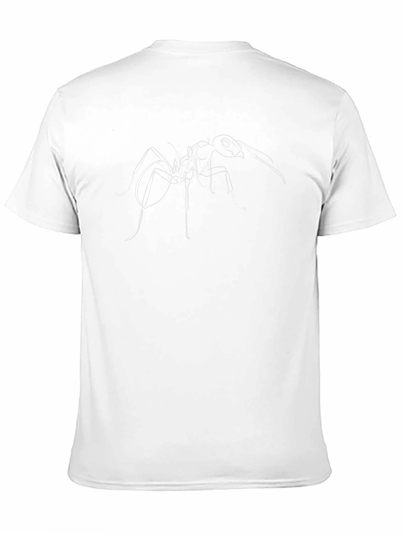 Ant Graphic Tee - Black Cotton Comfort