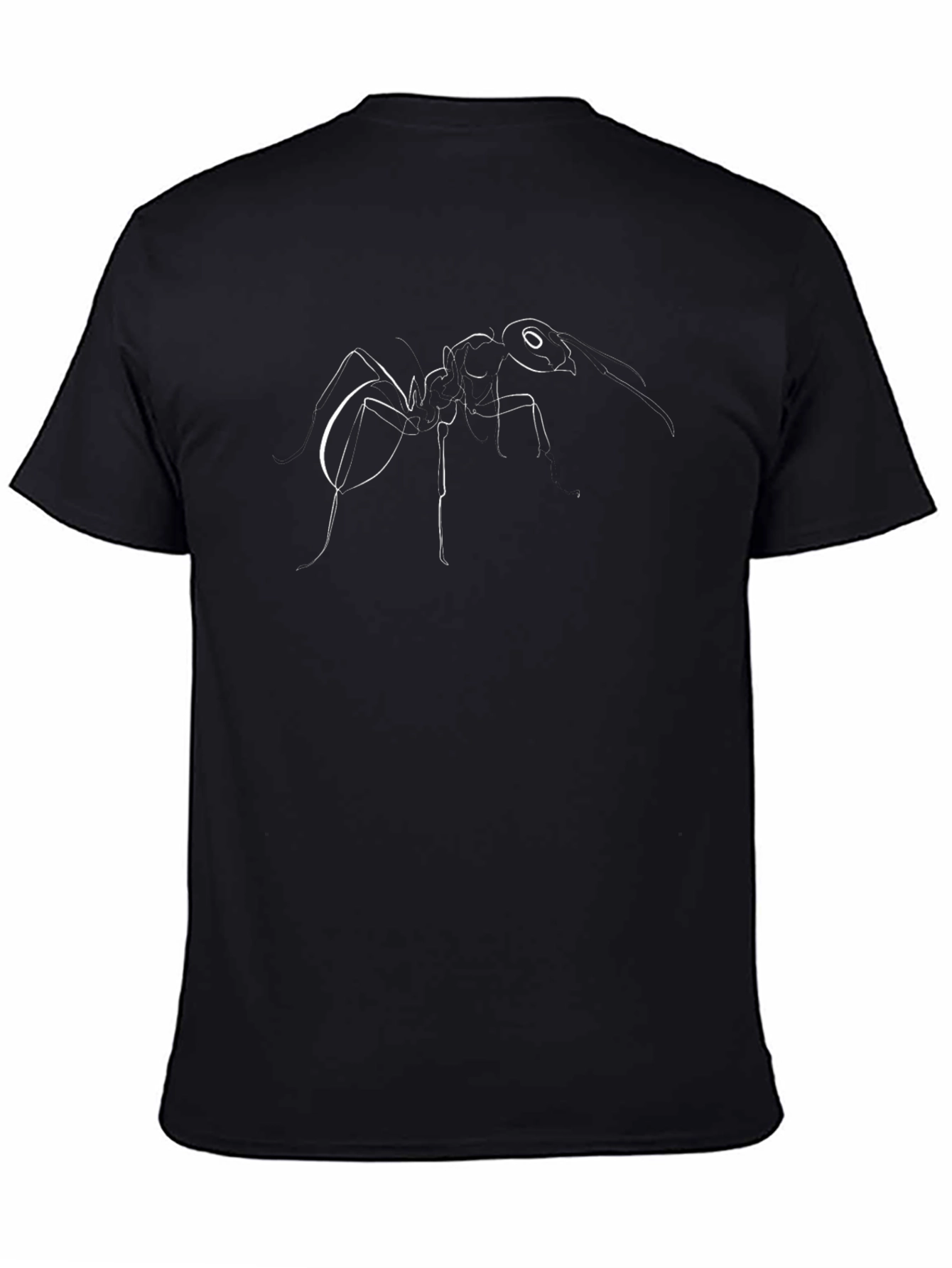 Ant Graphic Tee - Black Cotton Comfort