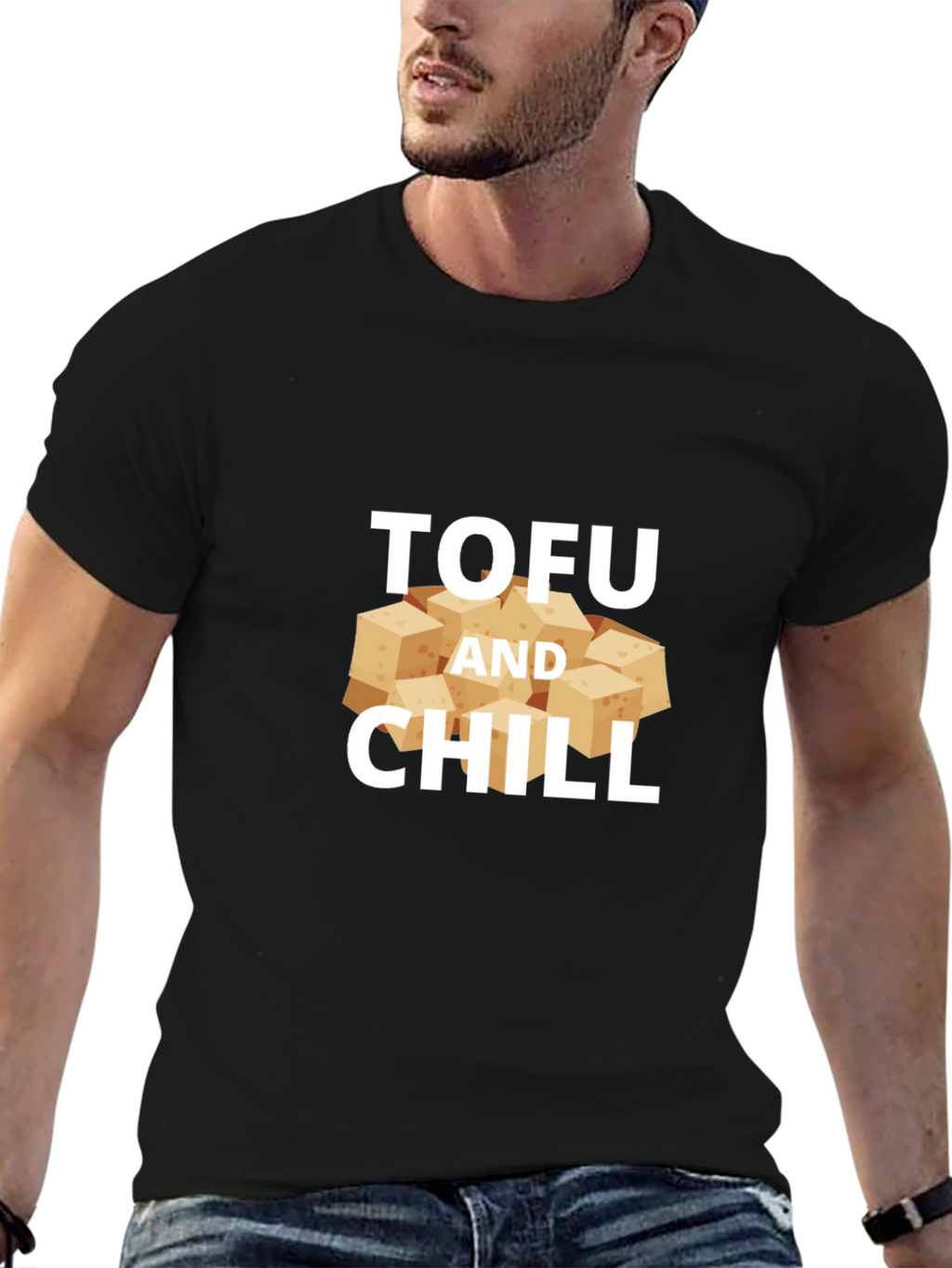 Tofu and Chill Graphic Tee - Casual Comfort