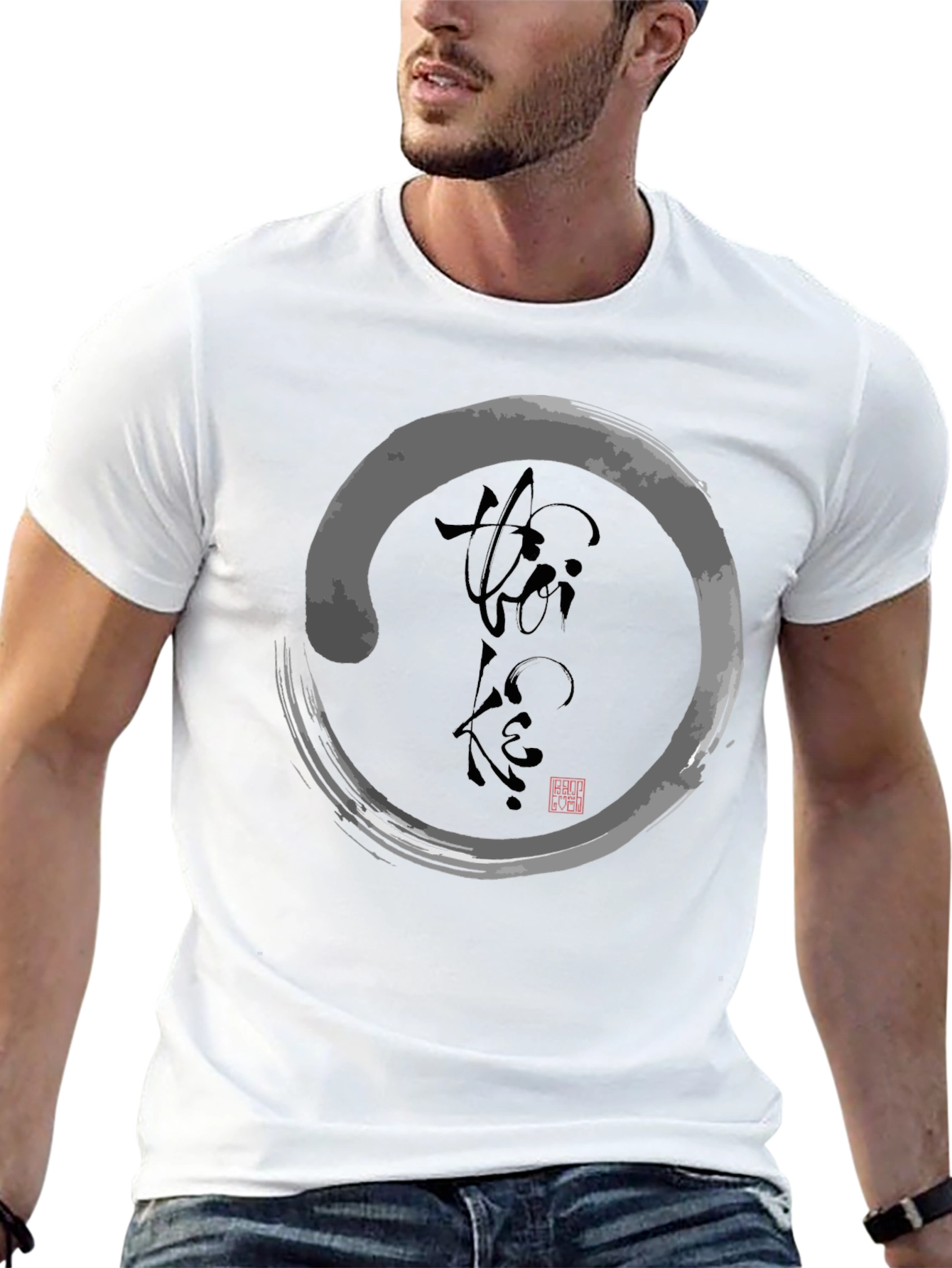 Enso Circle Graphic Tee - Zen Style T-Shirt