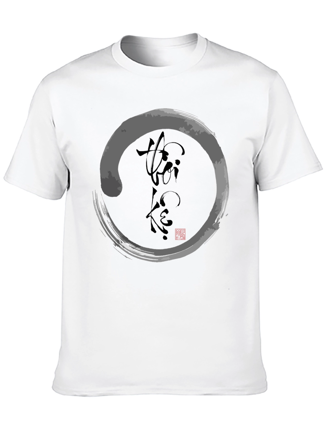 Enso Circle Graphic Tee - Zen Style T-Shirt